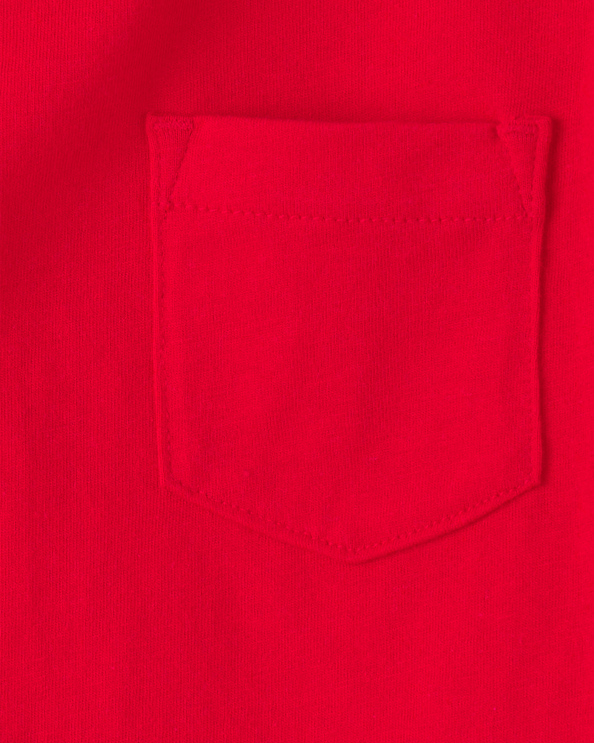 Toddler Solid Short-Sleeve Pocket Tee