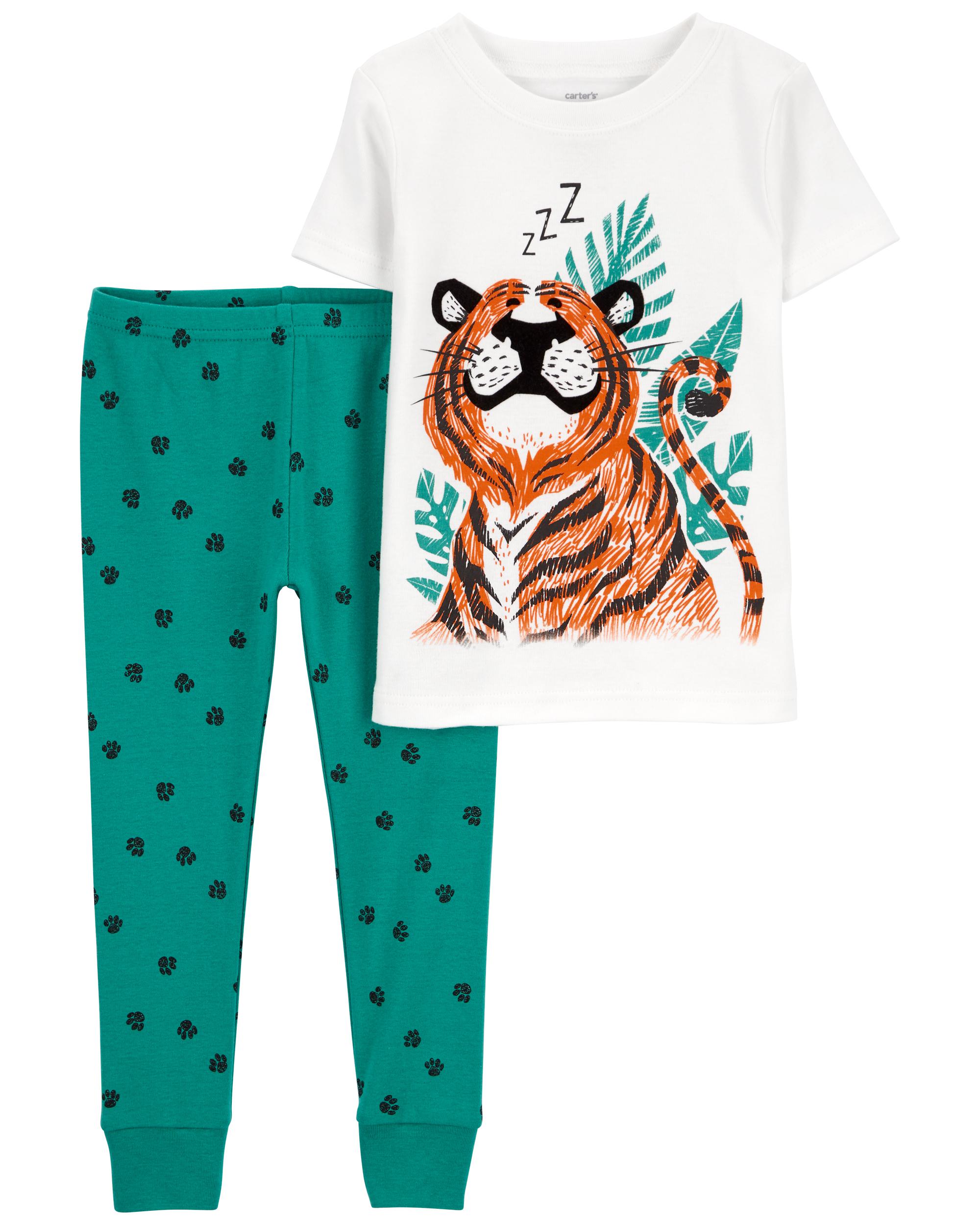 2-Piece Tiger 100% Snug Fit Cotton Pyjamas