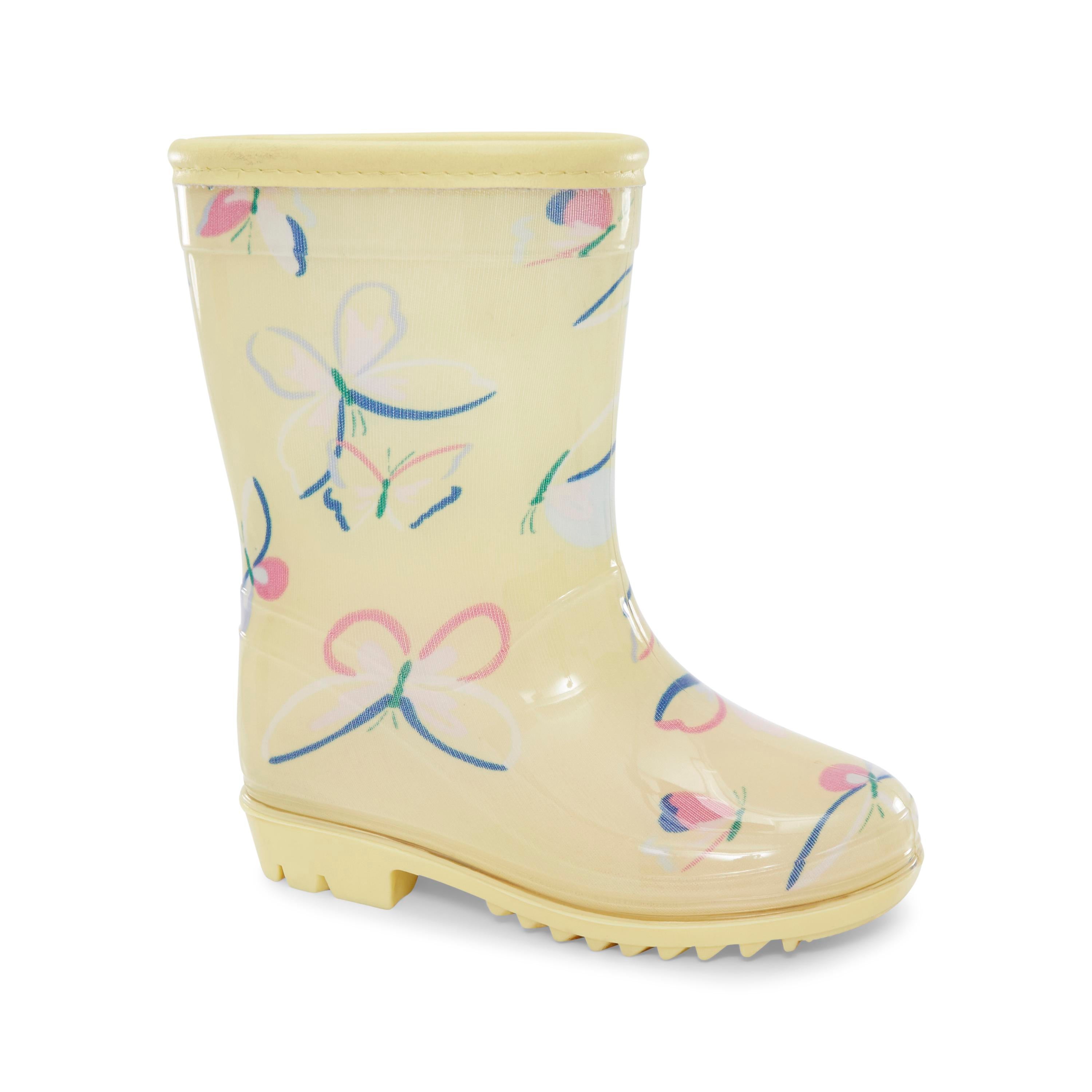 Butterfly Print Rain Boots