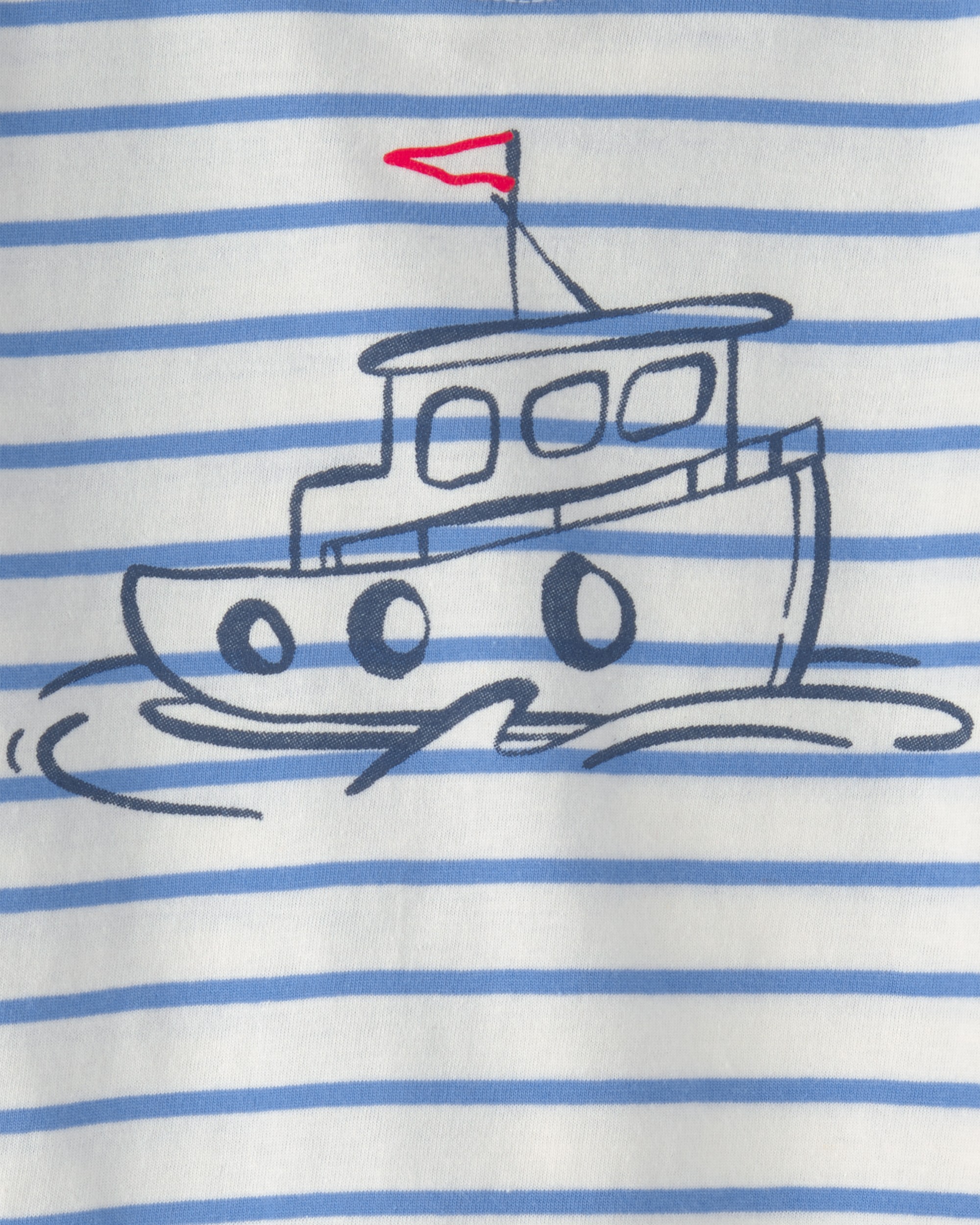 Baby Boy 3-Piece Nautical Short-Sleeve Tops & Short Set - Blue