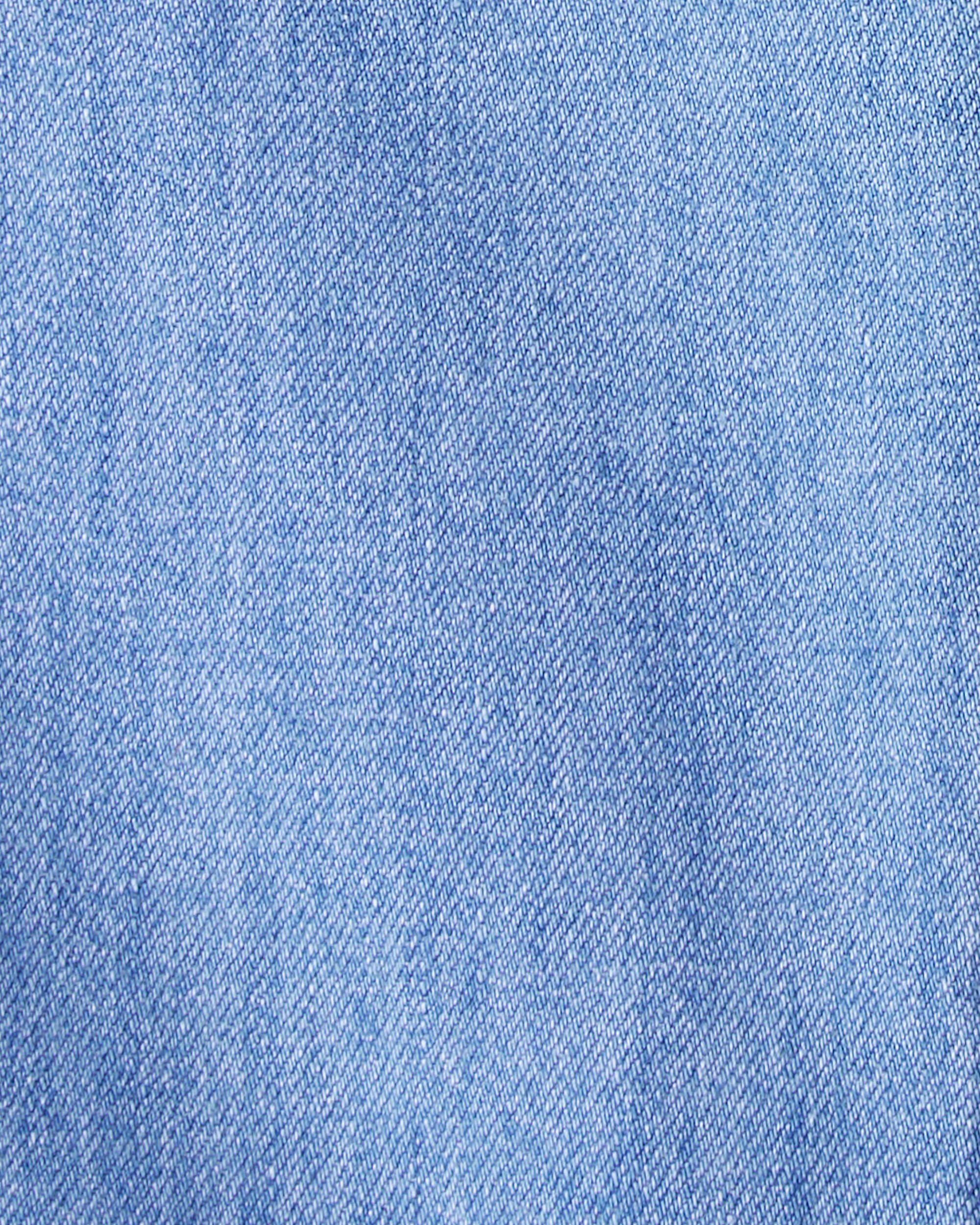 Toddler Organic Cotton Chambray Cargo Pants