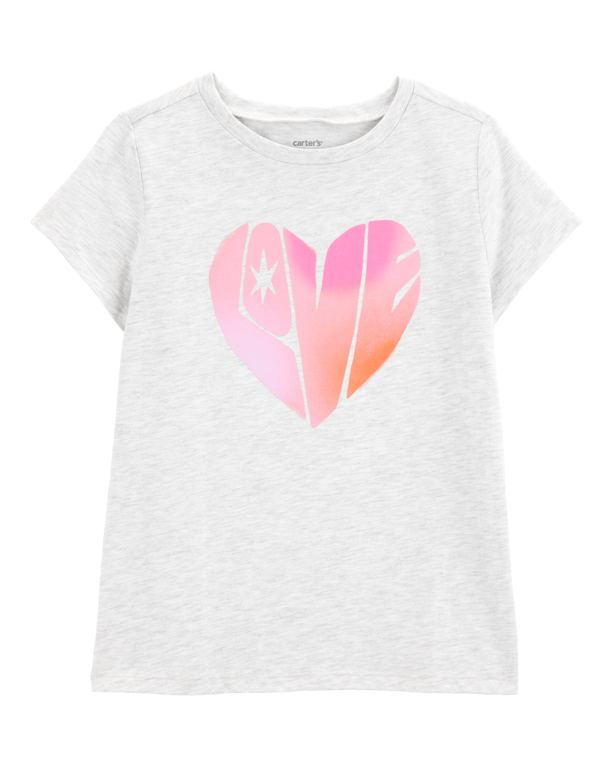 Kid Love Short-Sleeve Graphic Tee - Grey