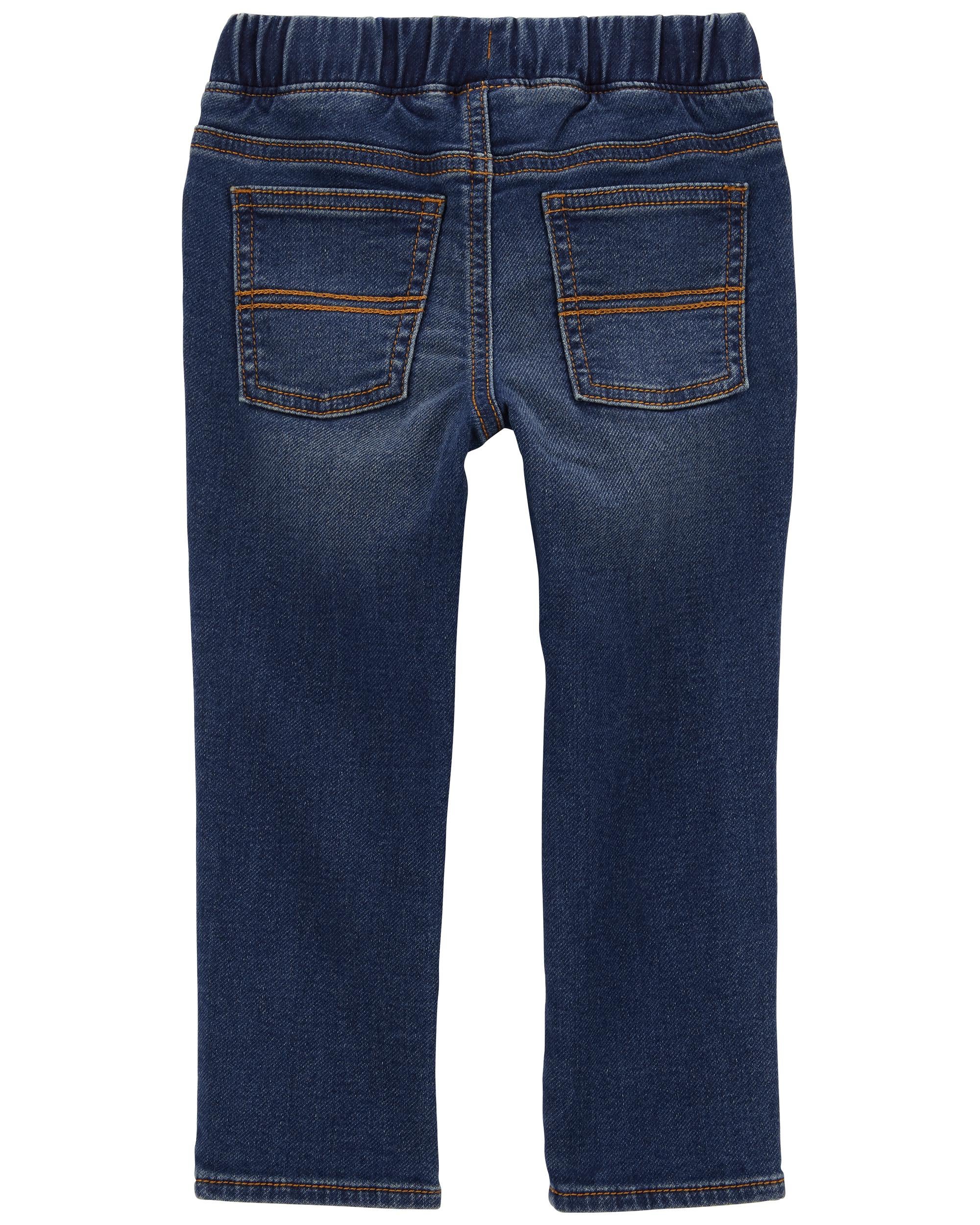 Baby Pull-On Knit Denim Pants