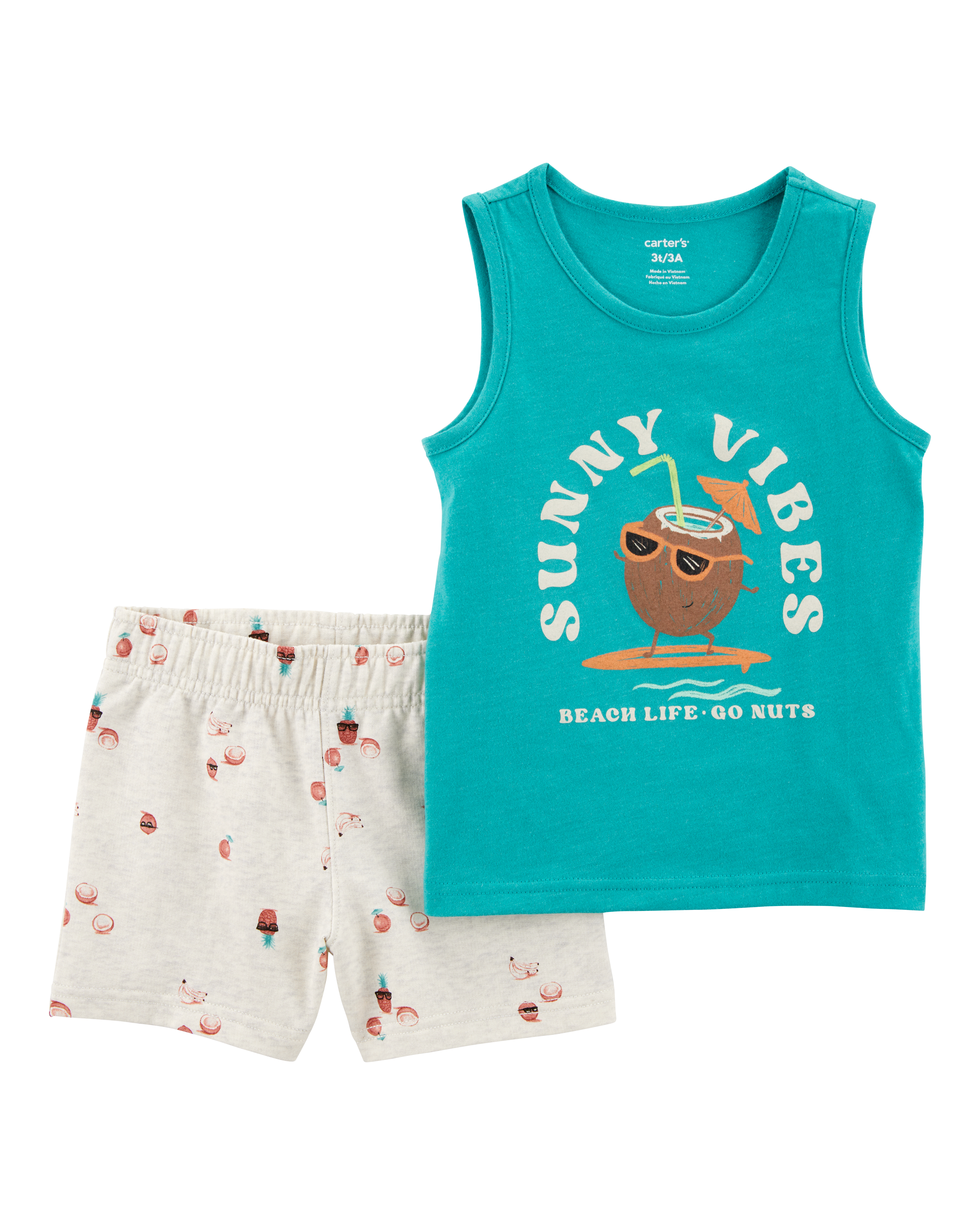 Baby 2-Piece Sunny Vibes Tank & Pull-On Short Set