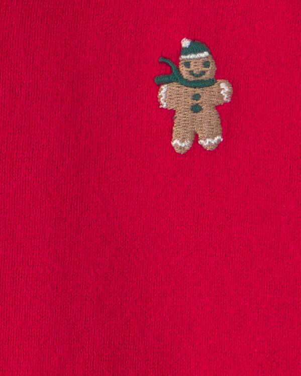 Toddler Boy Polo Sweater - Red