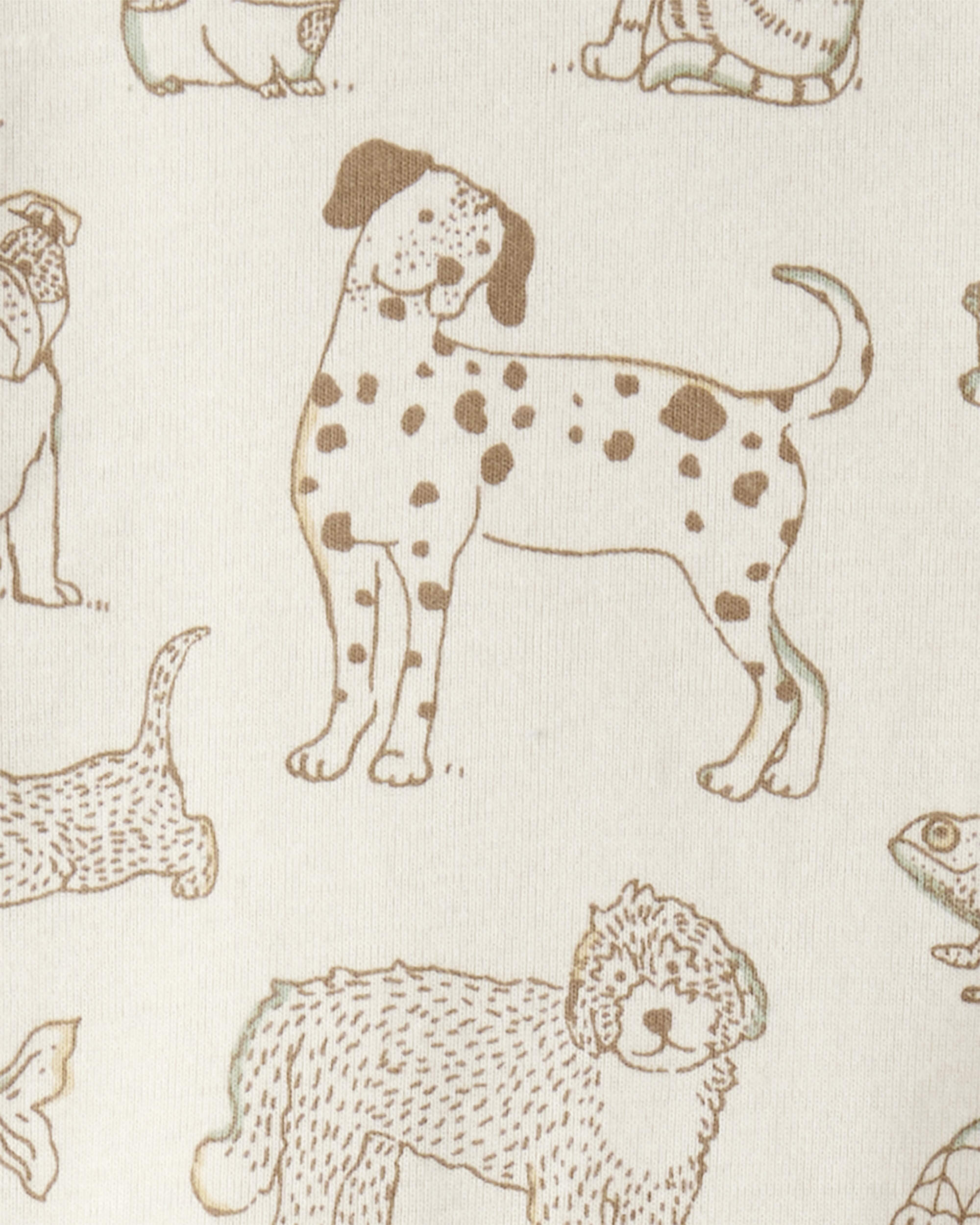 Kid Pet Print Organic Cotton 2-Piece Pyjamas