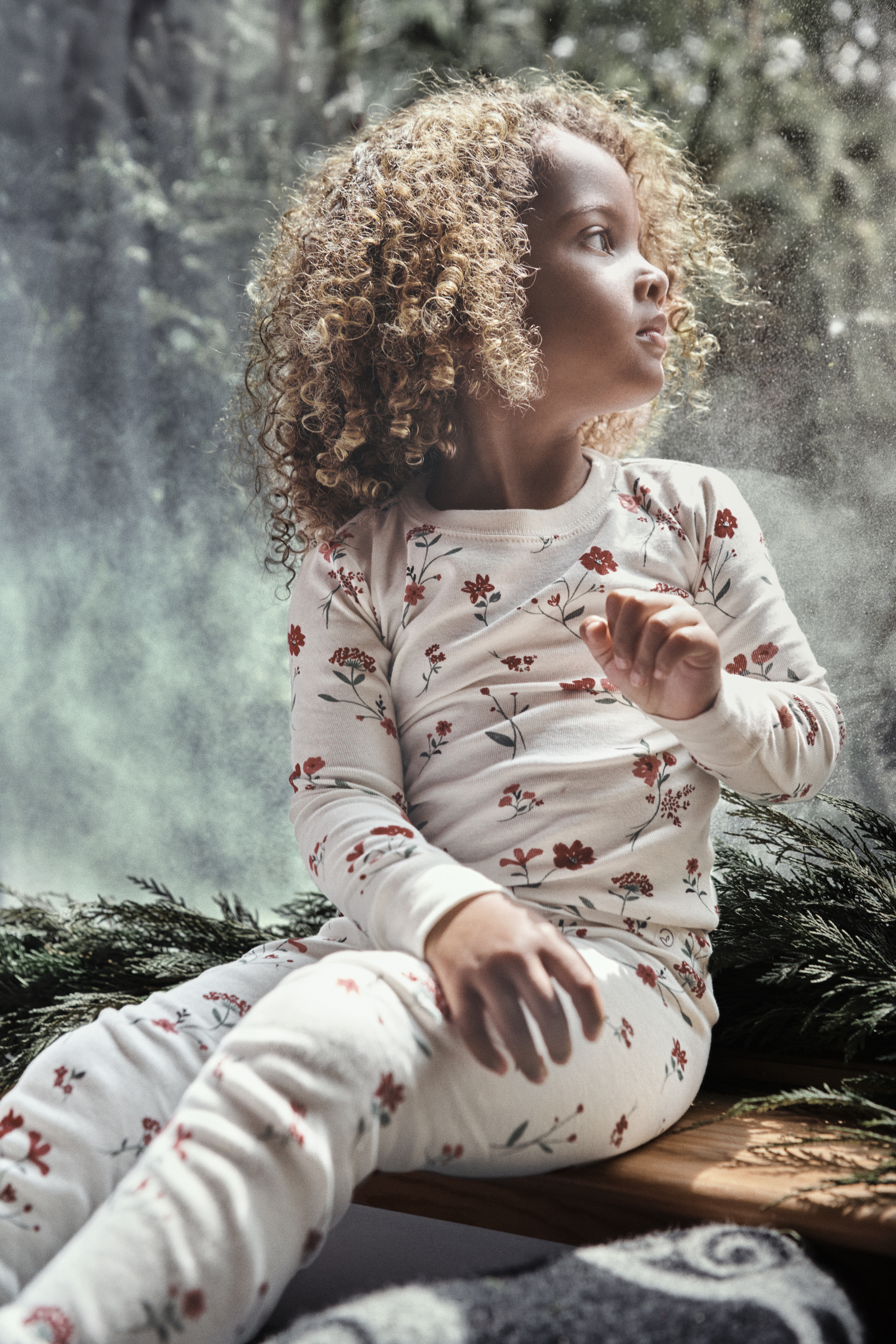 Girls 2-Piece Organic Cotton Pyjamas Rosethorn Hollow