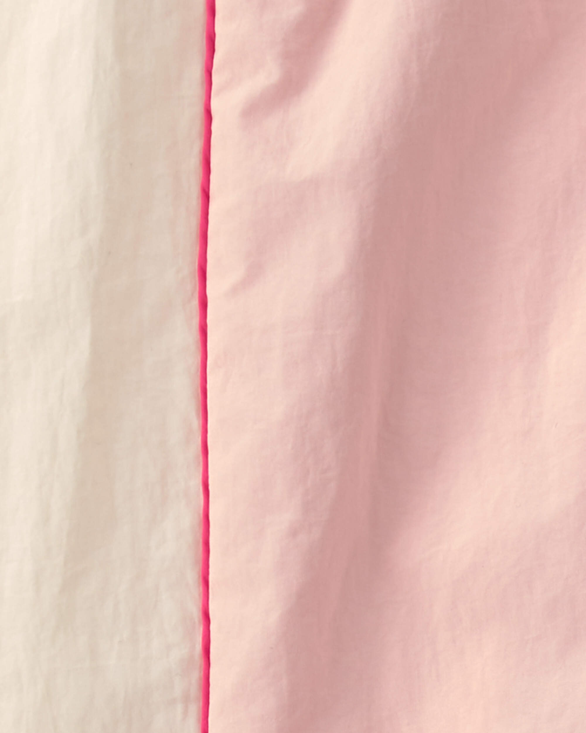 Girls Striped Drawstring Joggers - Pink
