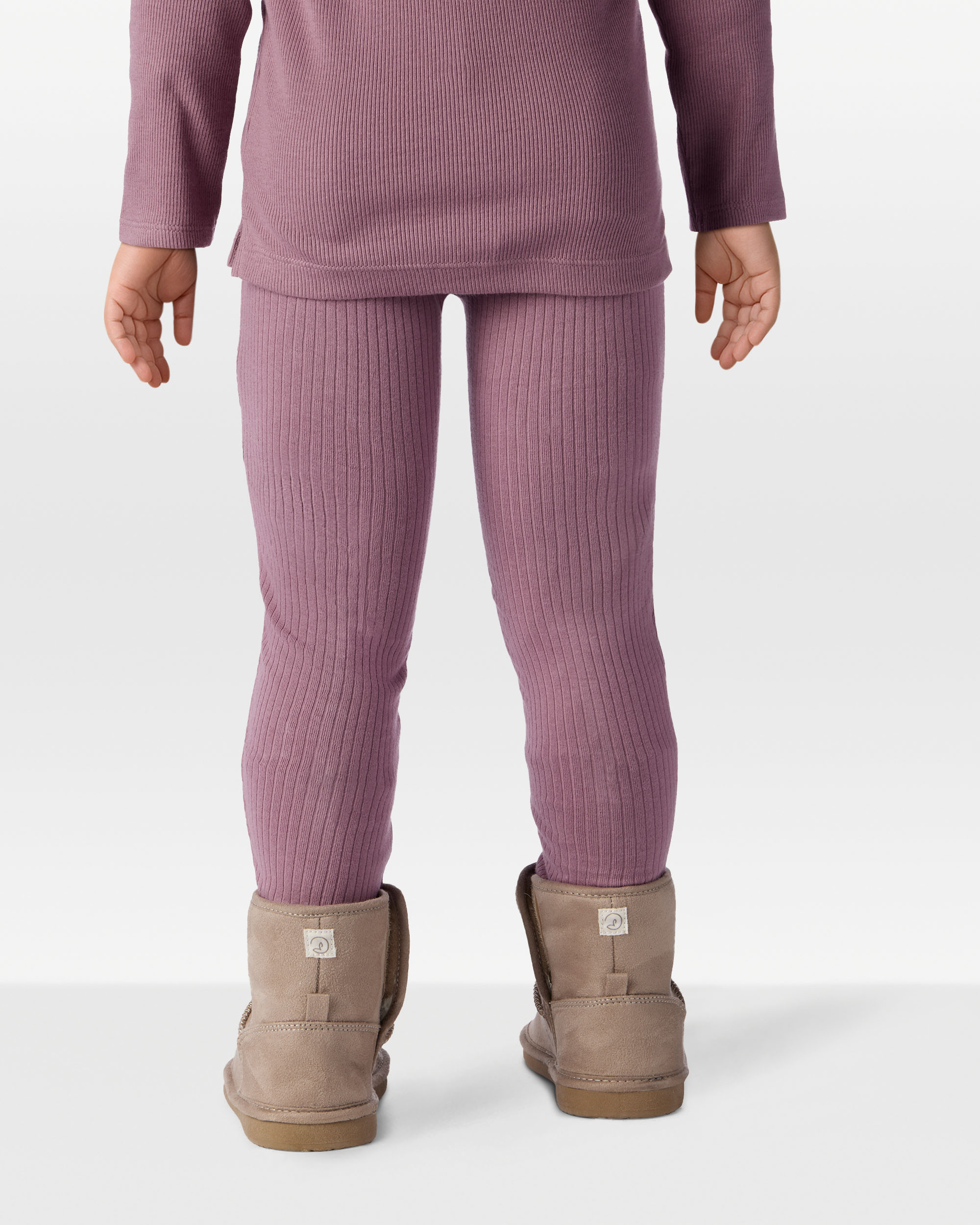 Toddler Girl 2-Pack Organic Cotton Rib Leggings