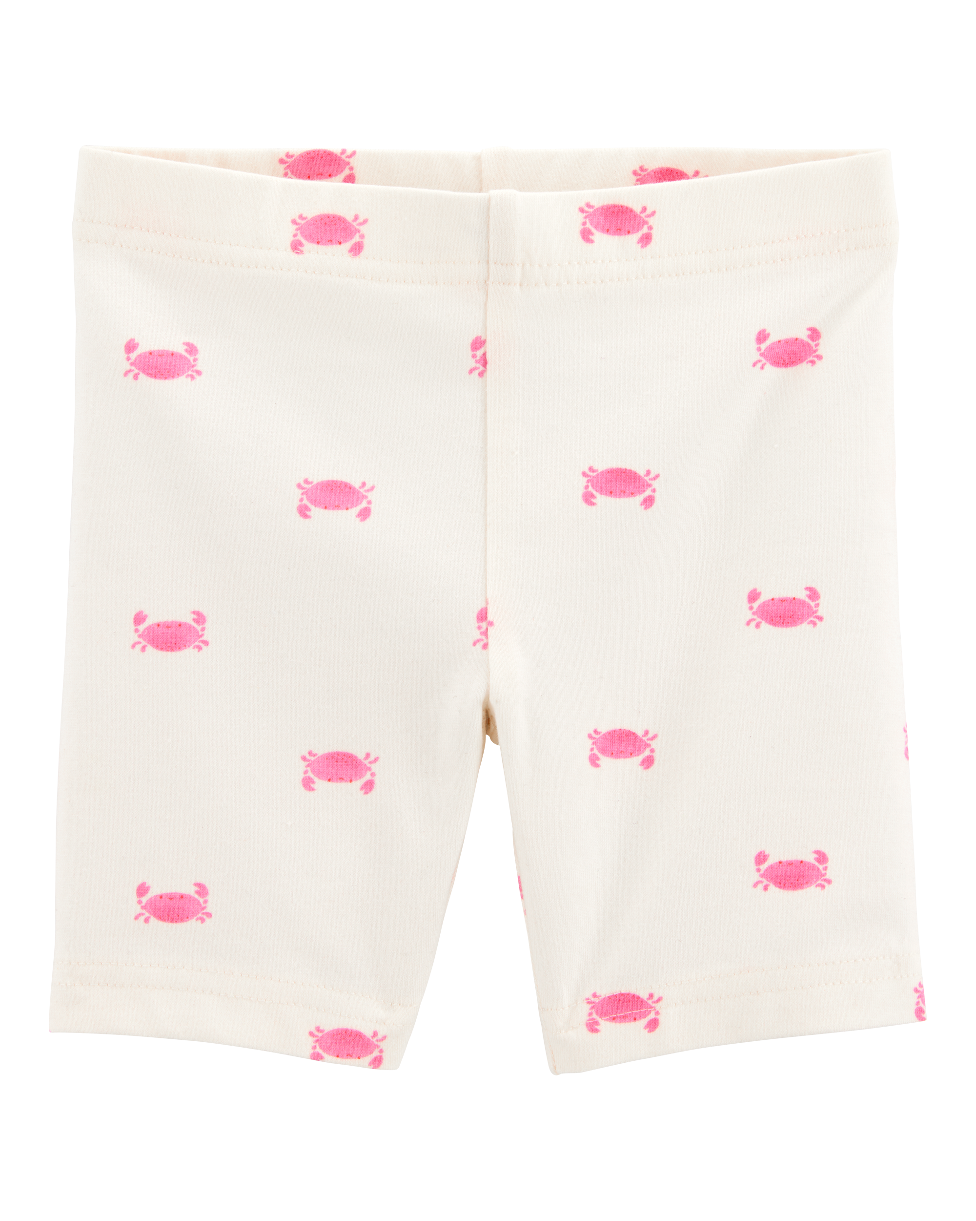 Toddler Crab Print Bike Shorts