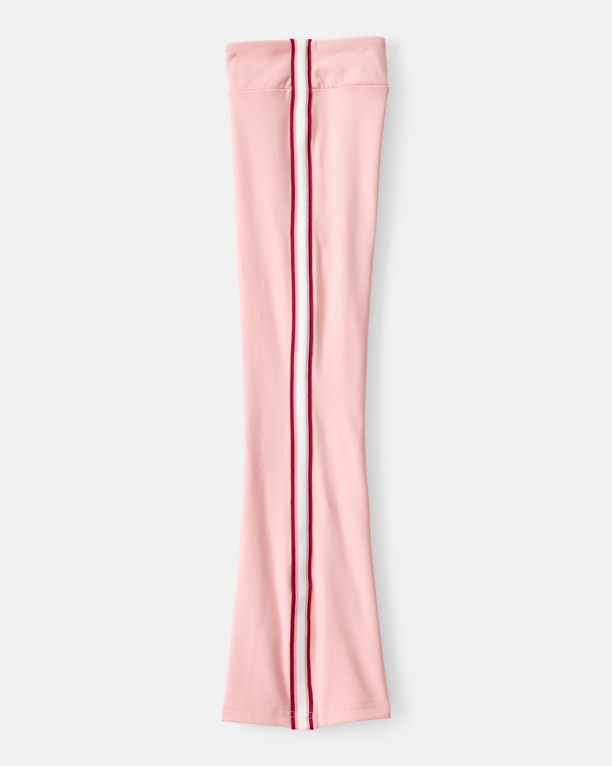 Girls Knit Flare Active Pants - Pink