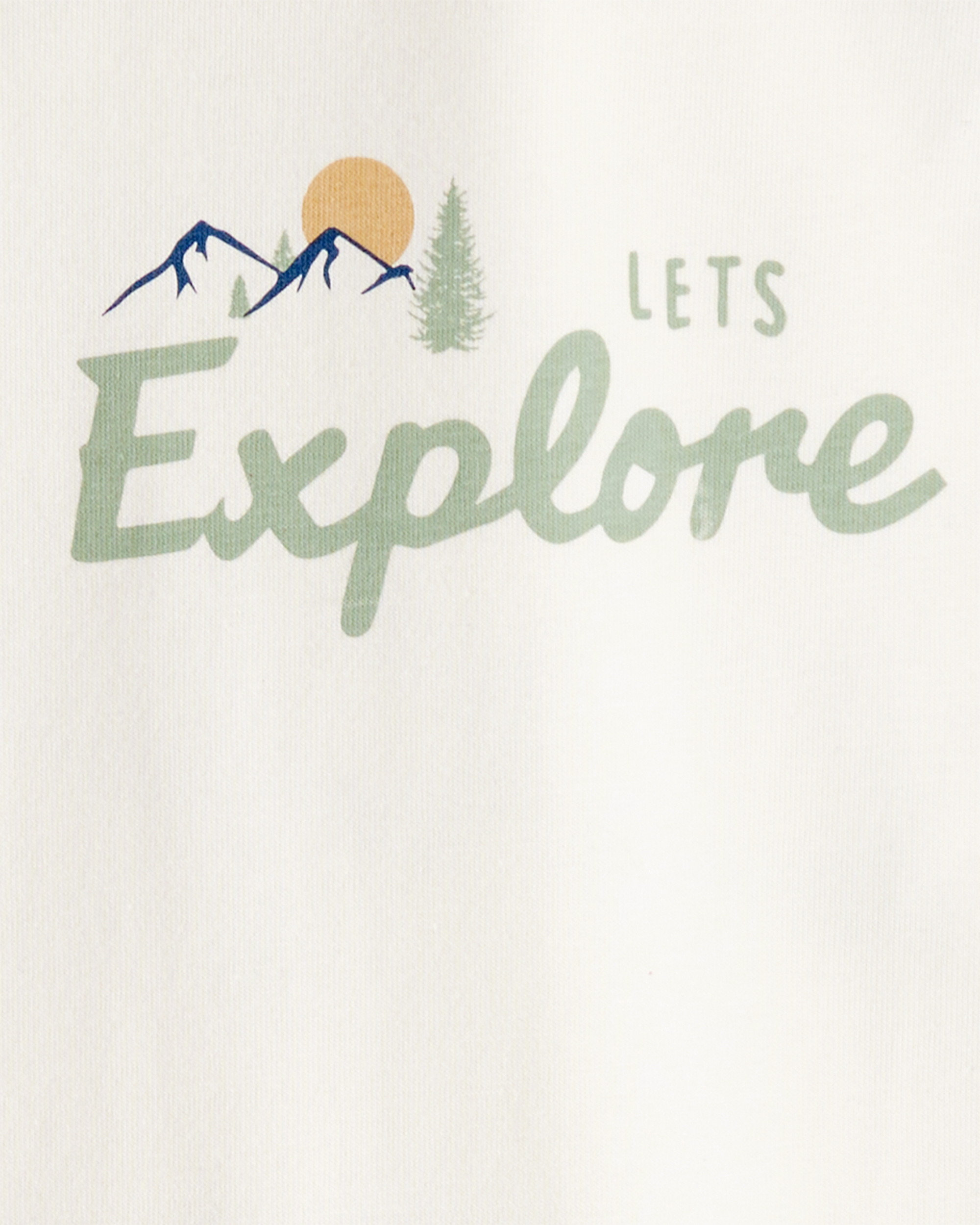 Kid Organic Cotton Let's Explore Long-Sleeve Tee