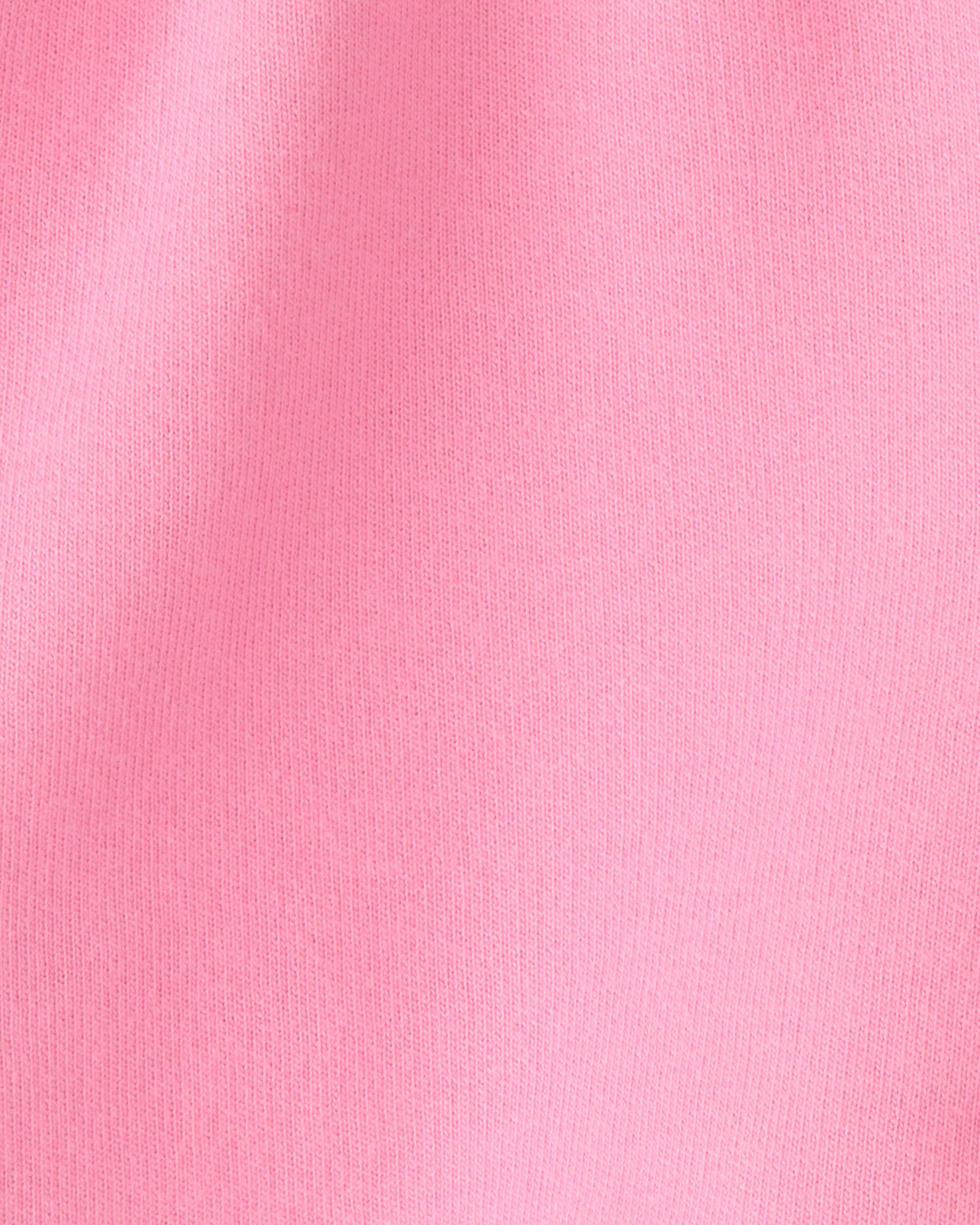 Girls French Terry Active Shorts - Pink