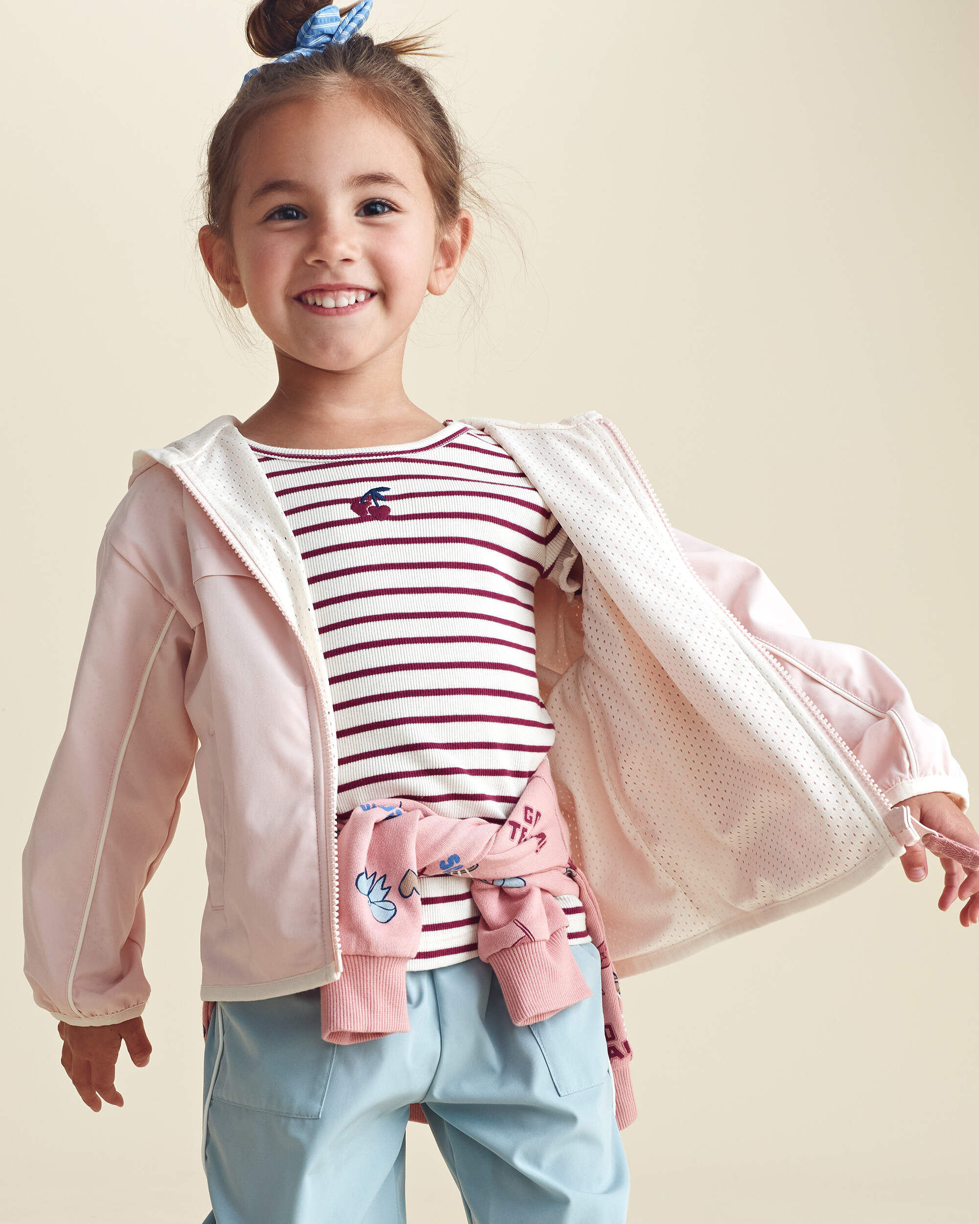 Toddler Girl Heart Jacket - Pink