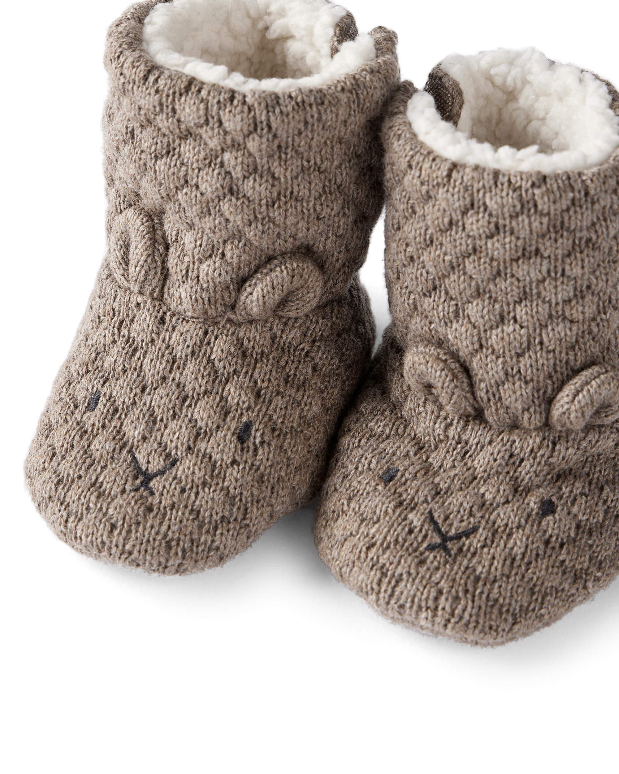 Baby Organic Cotton Sweater Knit Booties