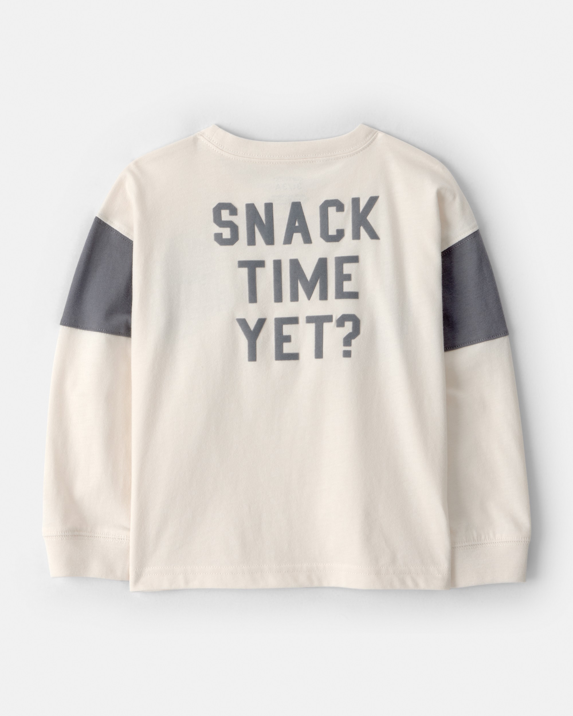 Toddler Boy Cookies & Milk Long-Sleeve Graphic Tee - Cream