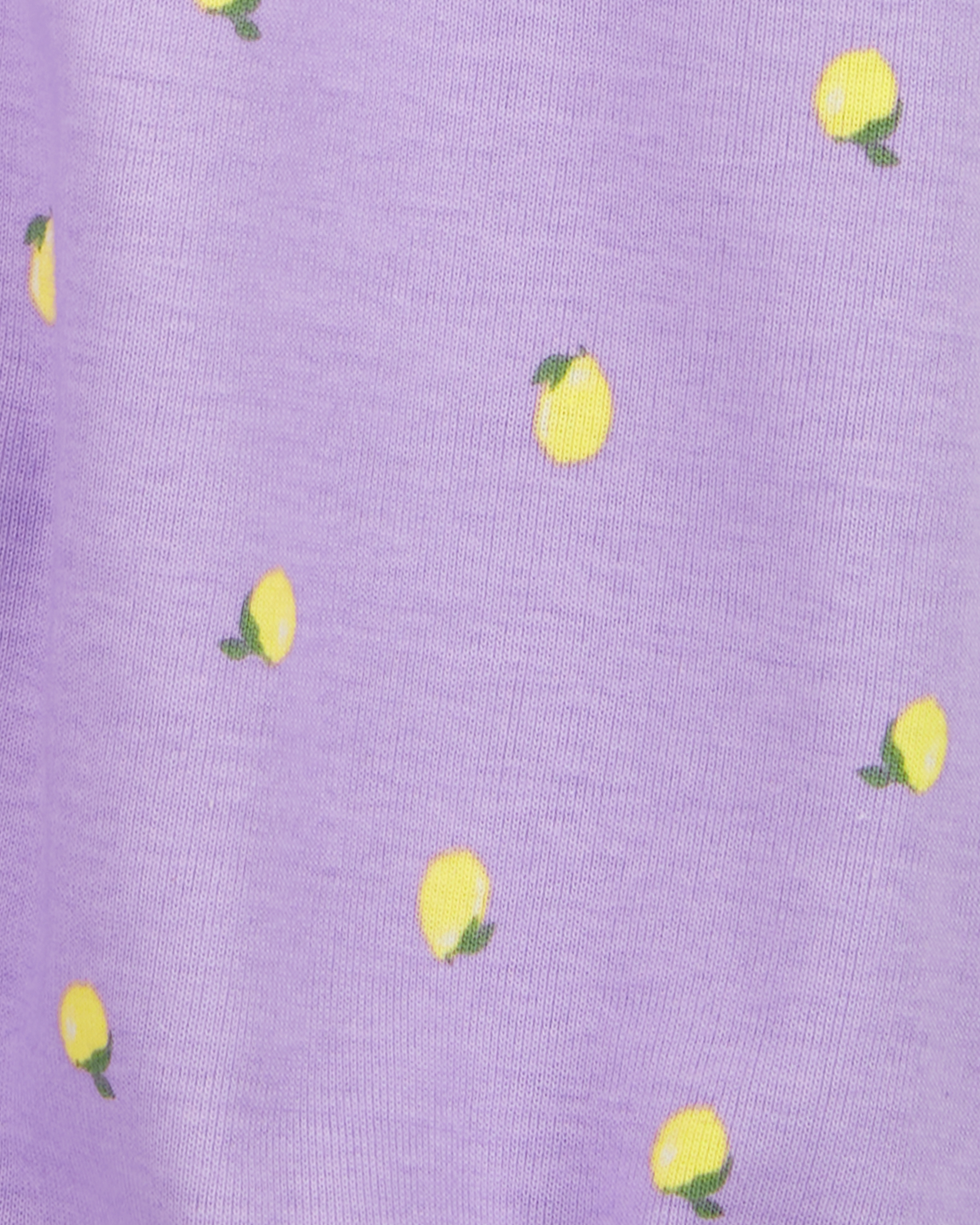 Baby Girl Lemon Short-Sleeve Romper - Purple