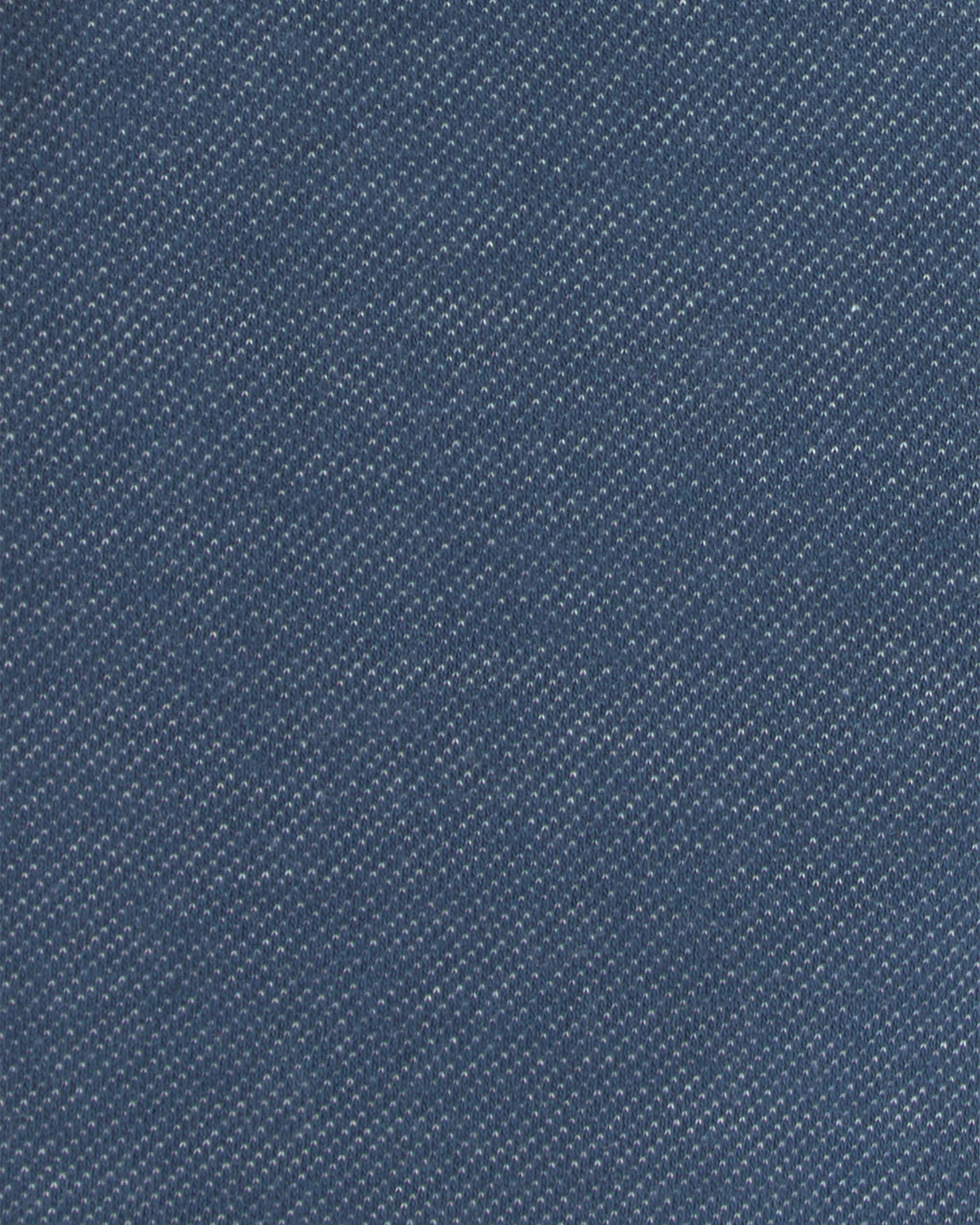 Baby Girl Knit Denim Pants - Indigo