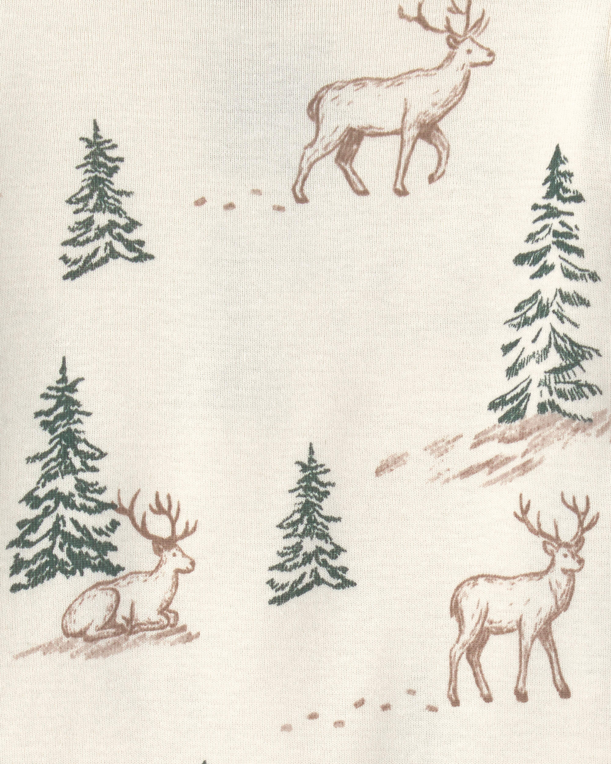 Baby 2-Piece Organic Cotton Pyjamas Reindeer Forest