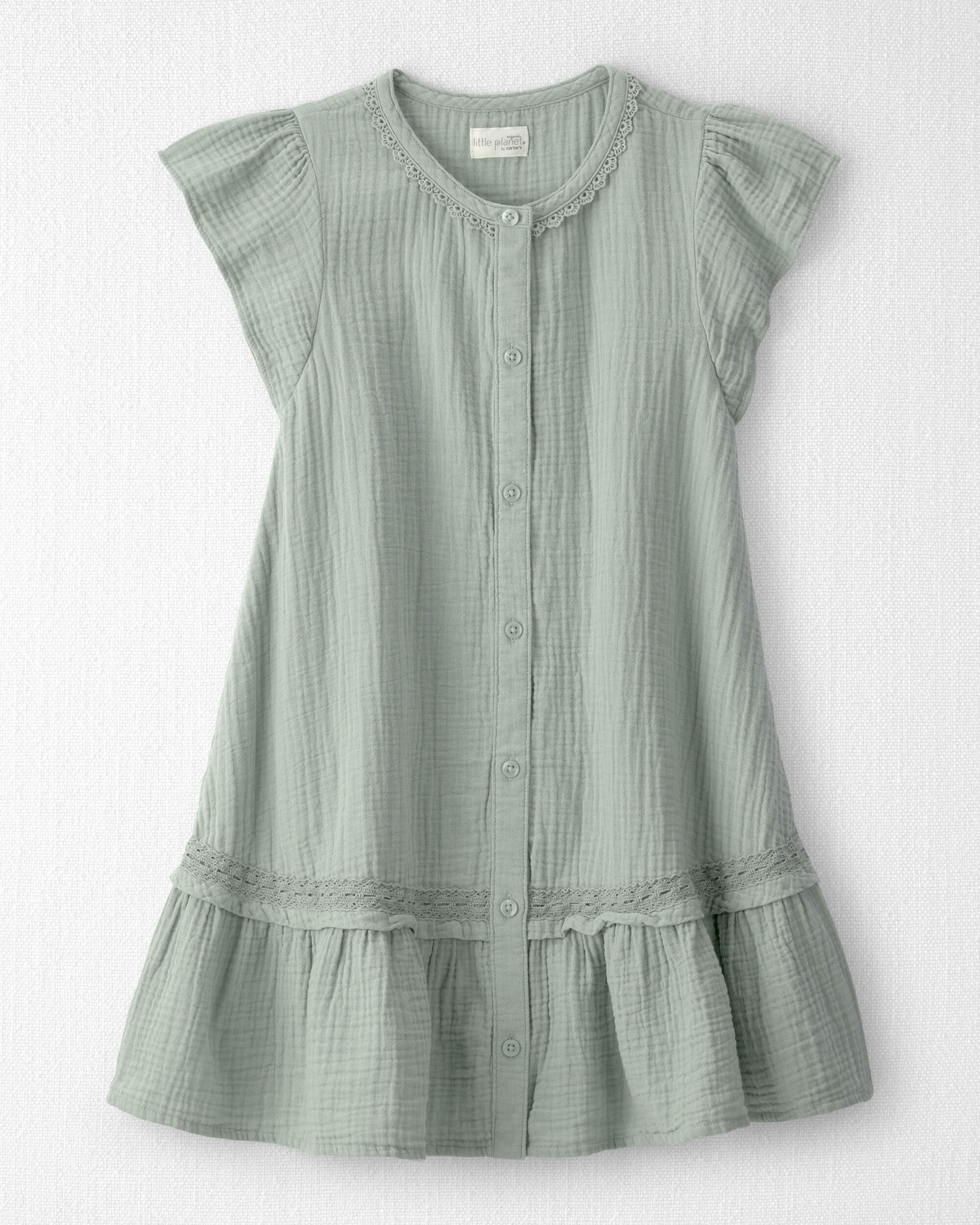 Girls Organic Cotton Gauze Dress