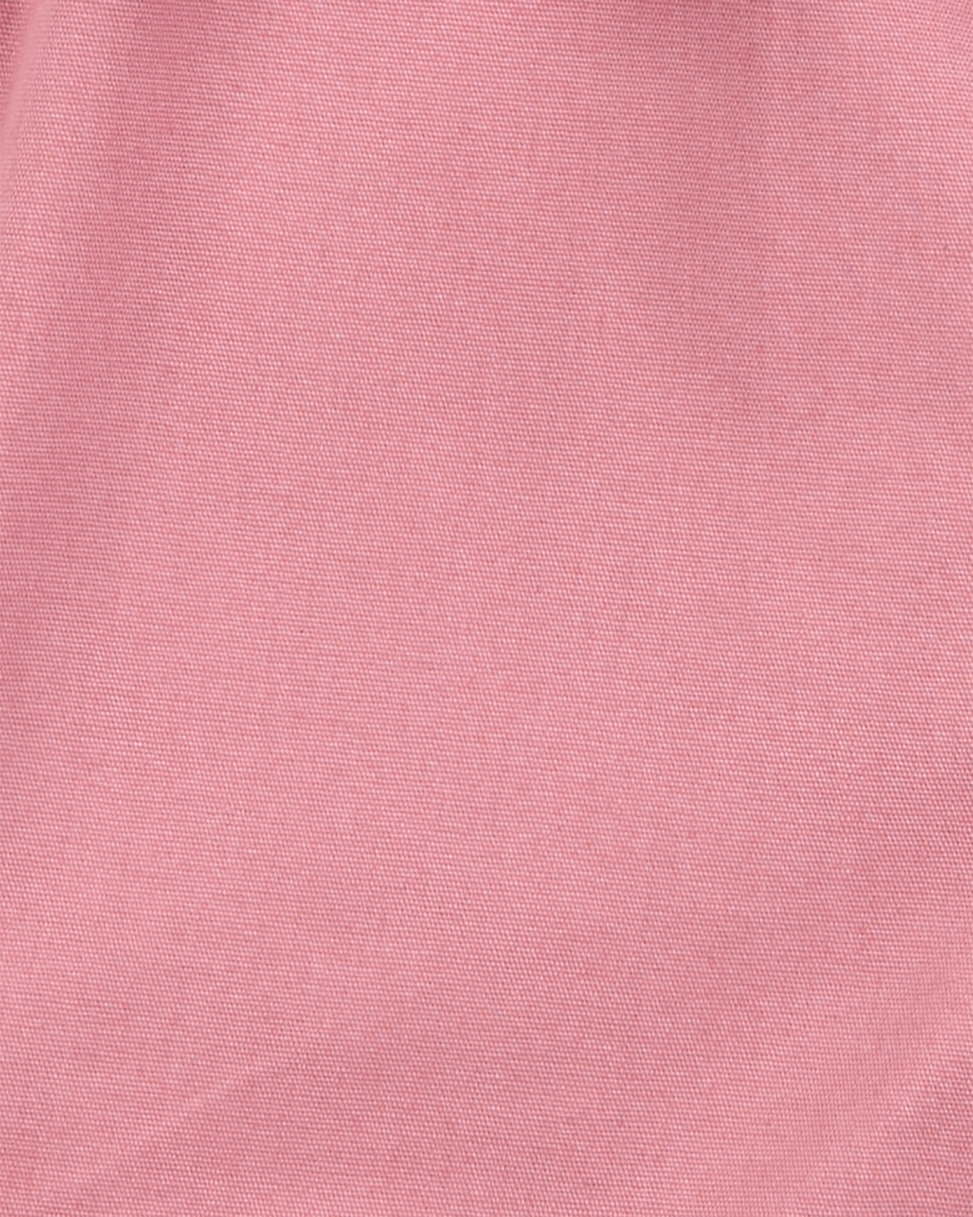 Baby Girl Sleeveless Canvas Romper -Pink