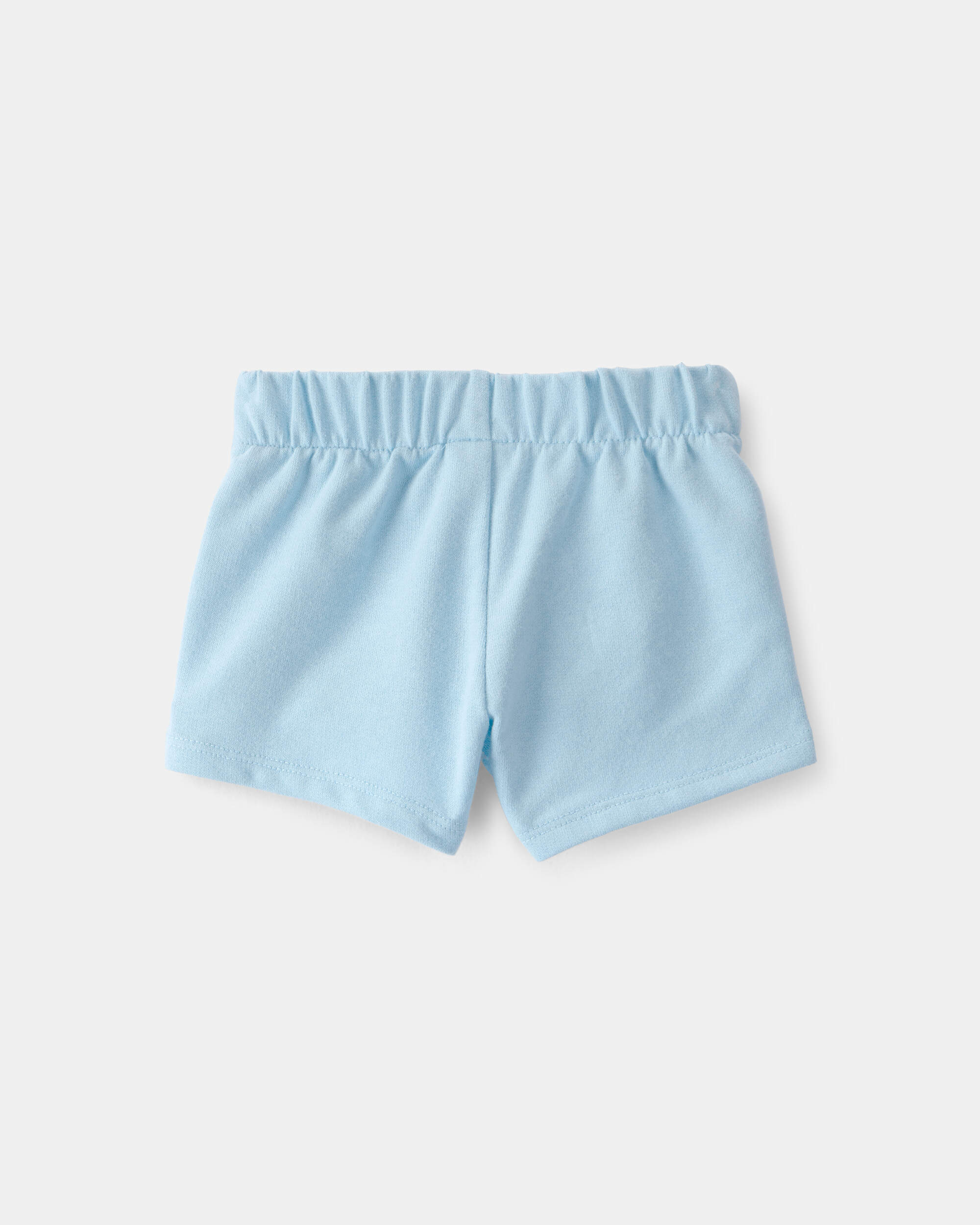 Baby Girl French Terry Shorts - Blue