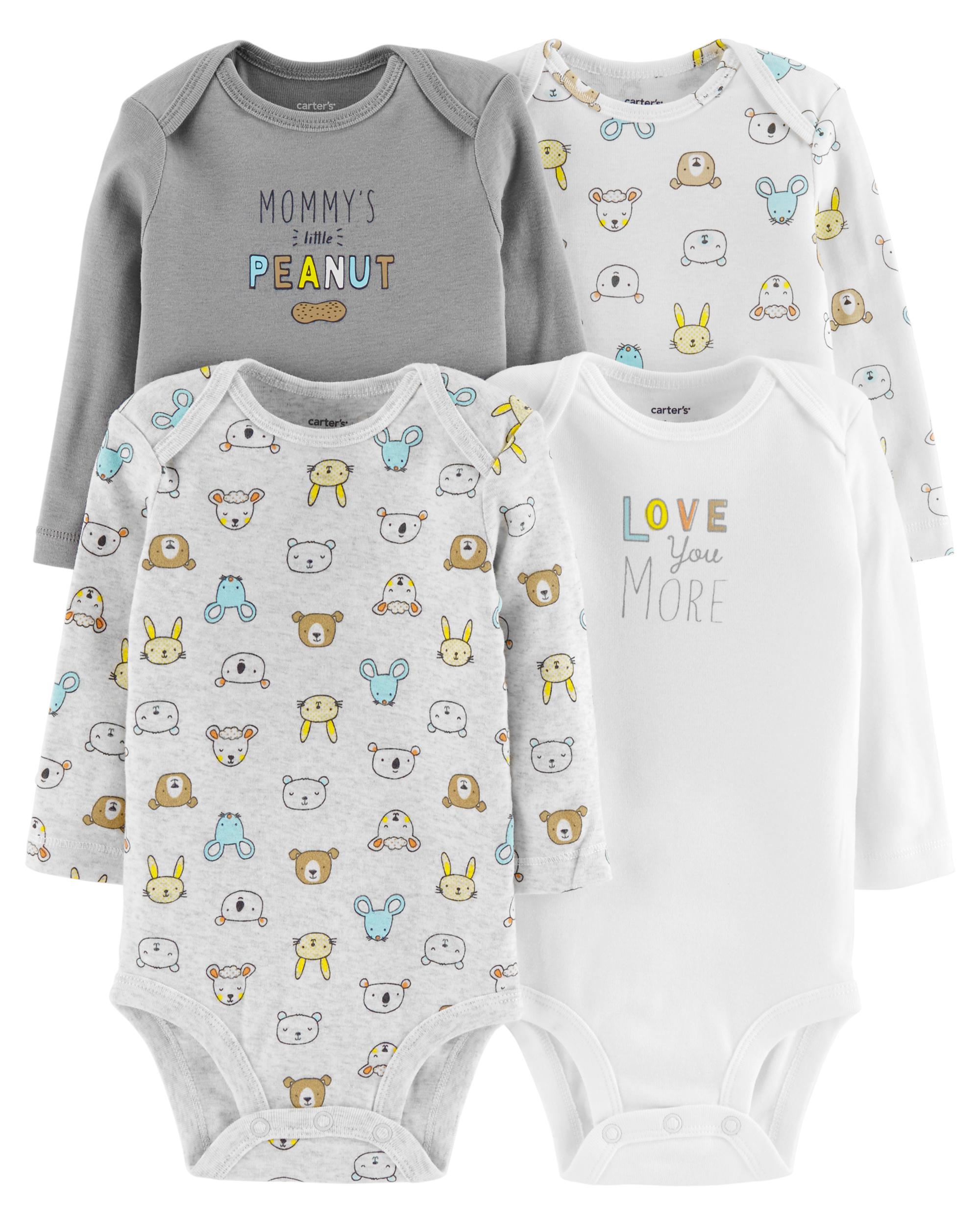 baby long sleeve bodysuit with mittens