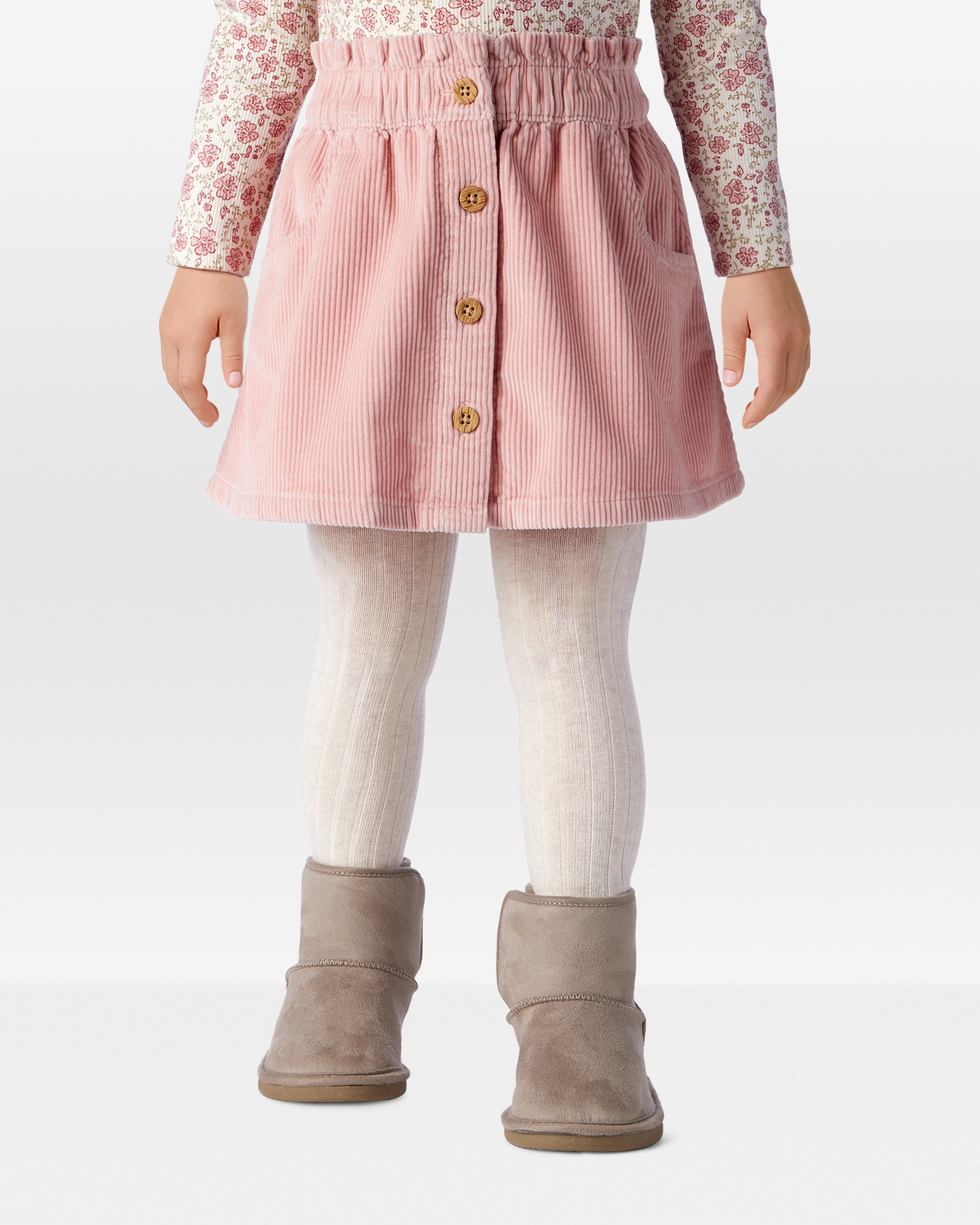 Toddler Girl Organic Cotton Corduroy Skirt