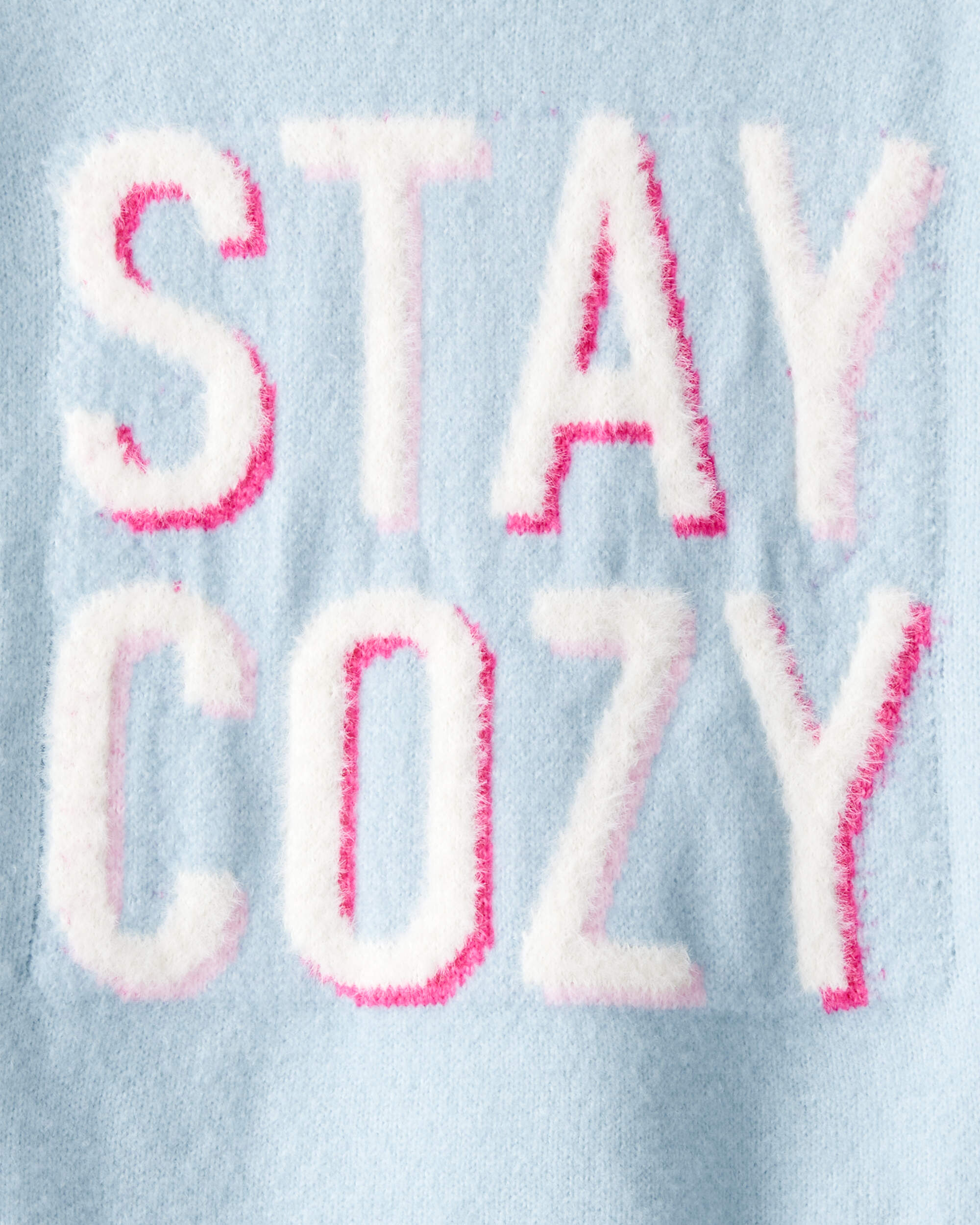 Girls Stay Cozy Sweater - Blue