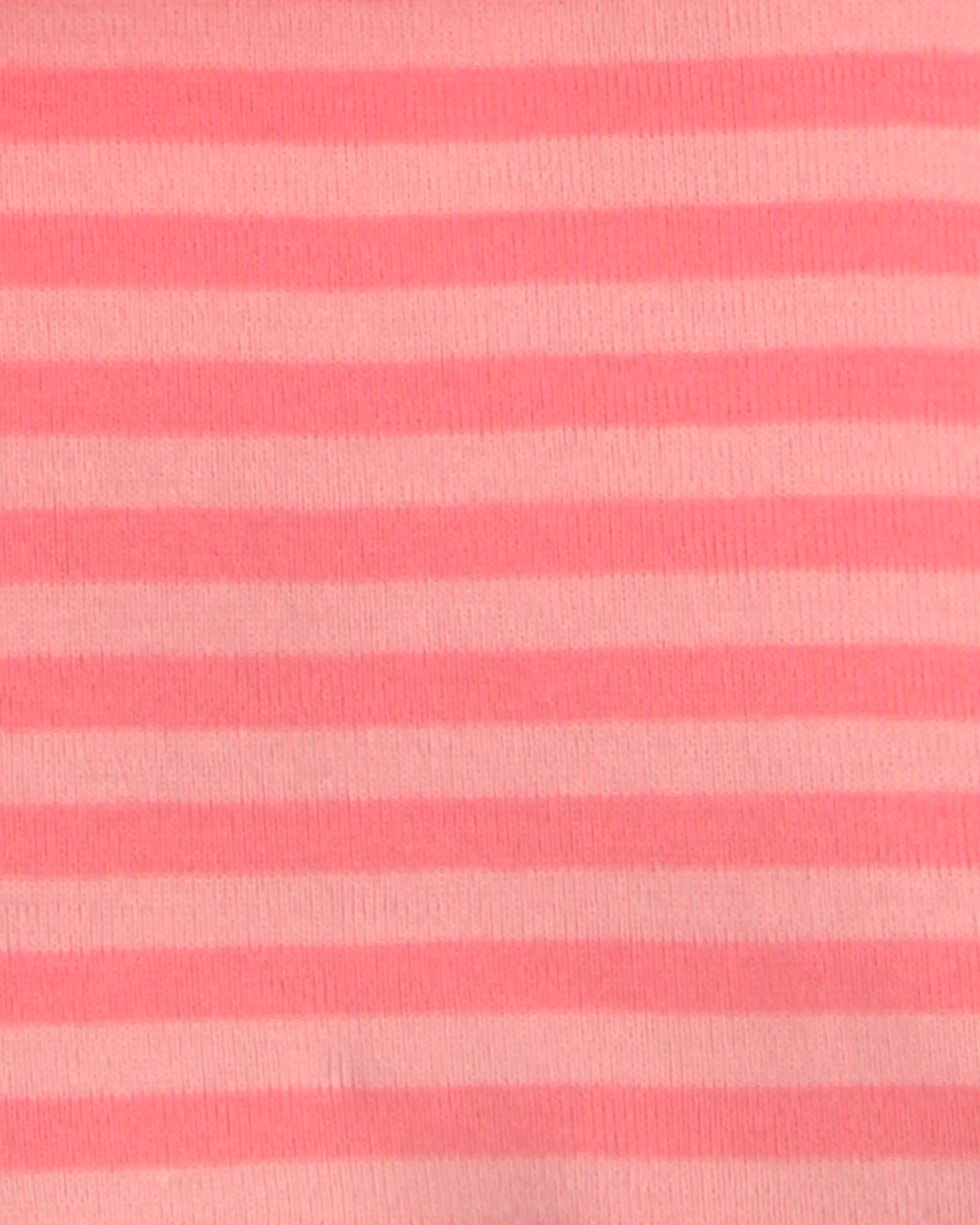 Girls Fruit 100% Cotton Short-Sleeve Snug Fit 4-Piece pyjama Set - Pink