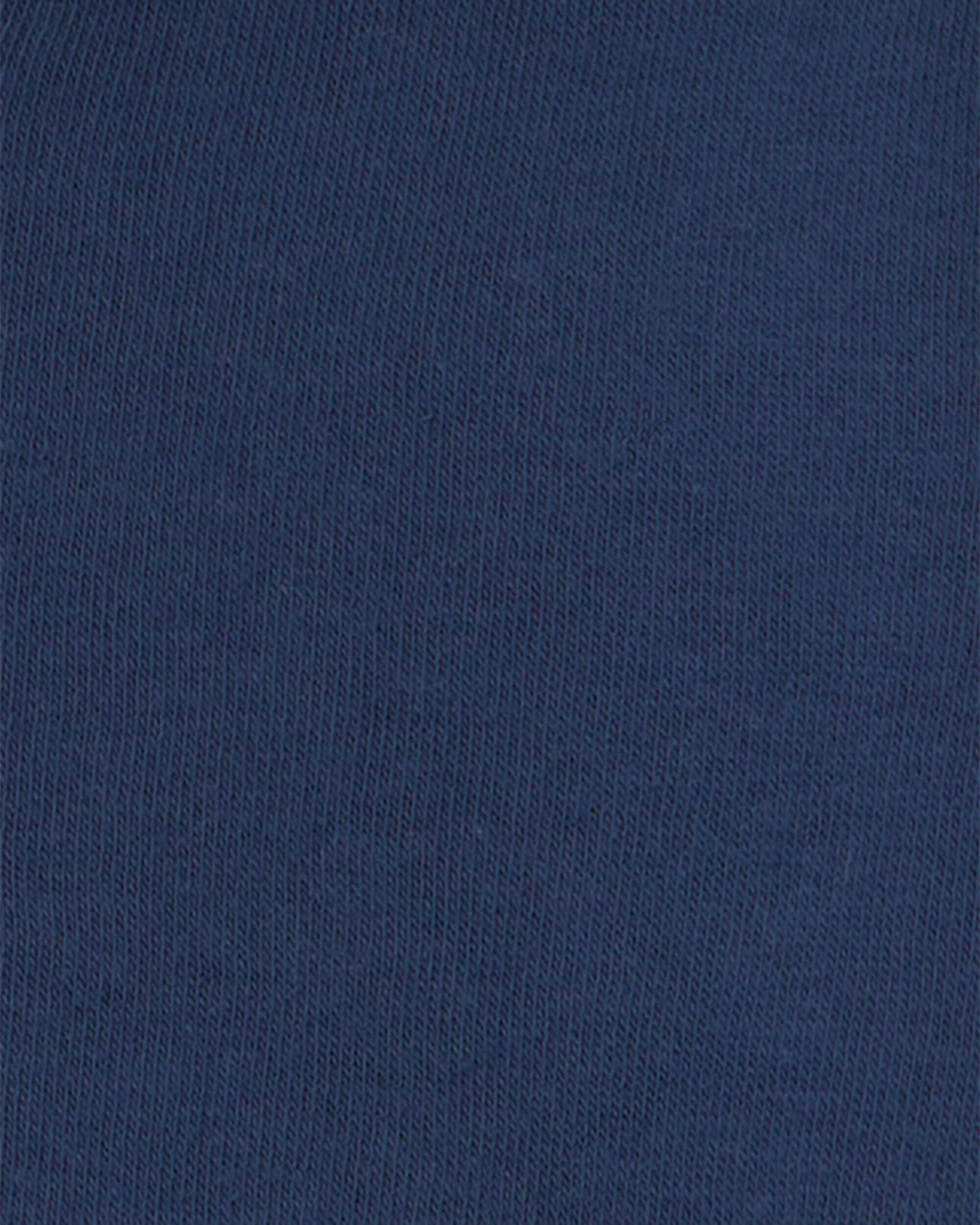 Baby Boy Bear Fleece Zip-Up Hoodie - Navy Blue