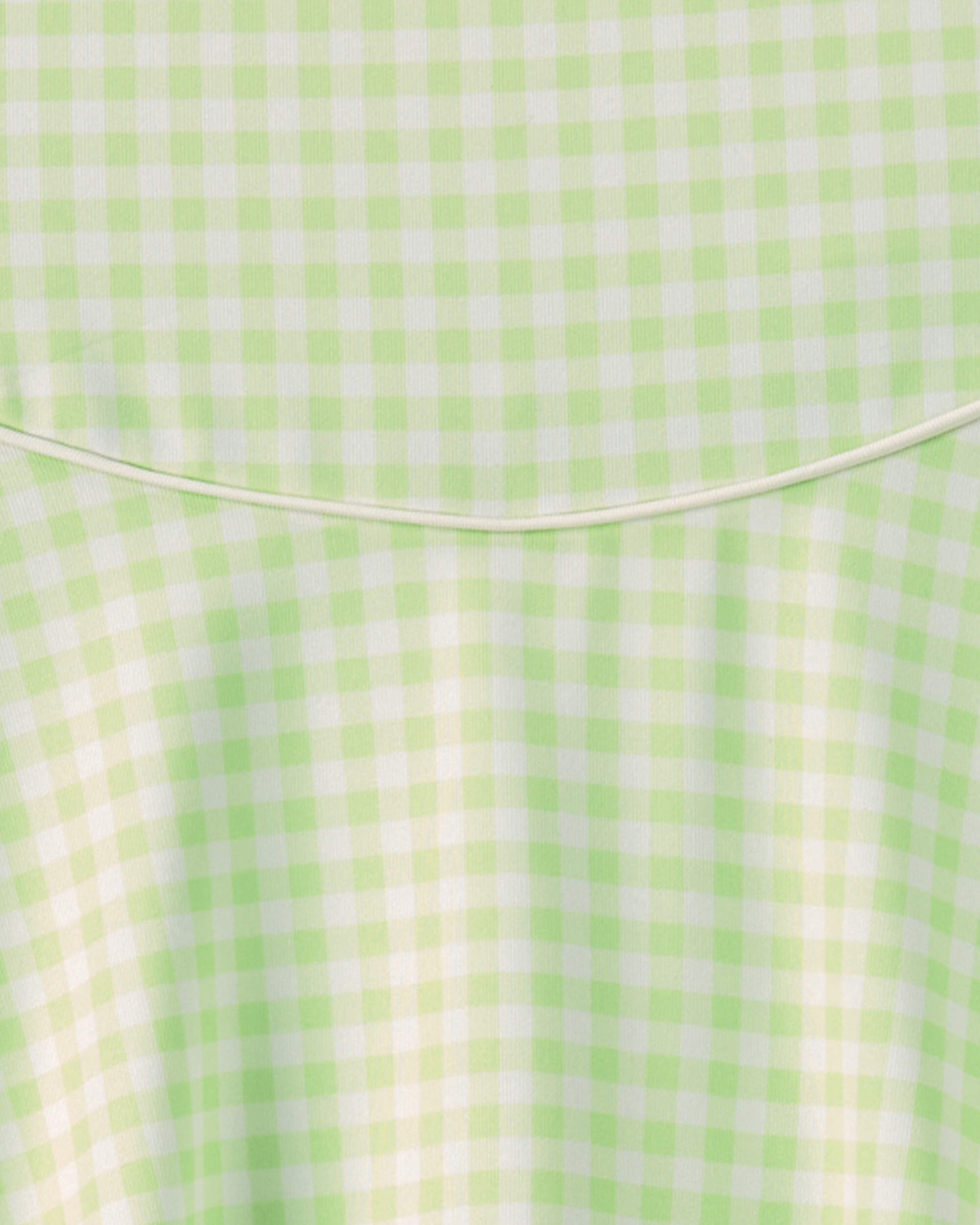 Girls Gingham Active Dress - Green