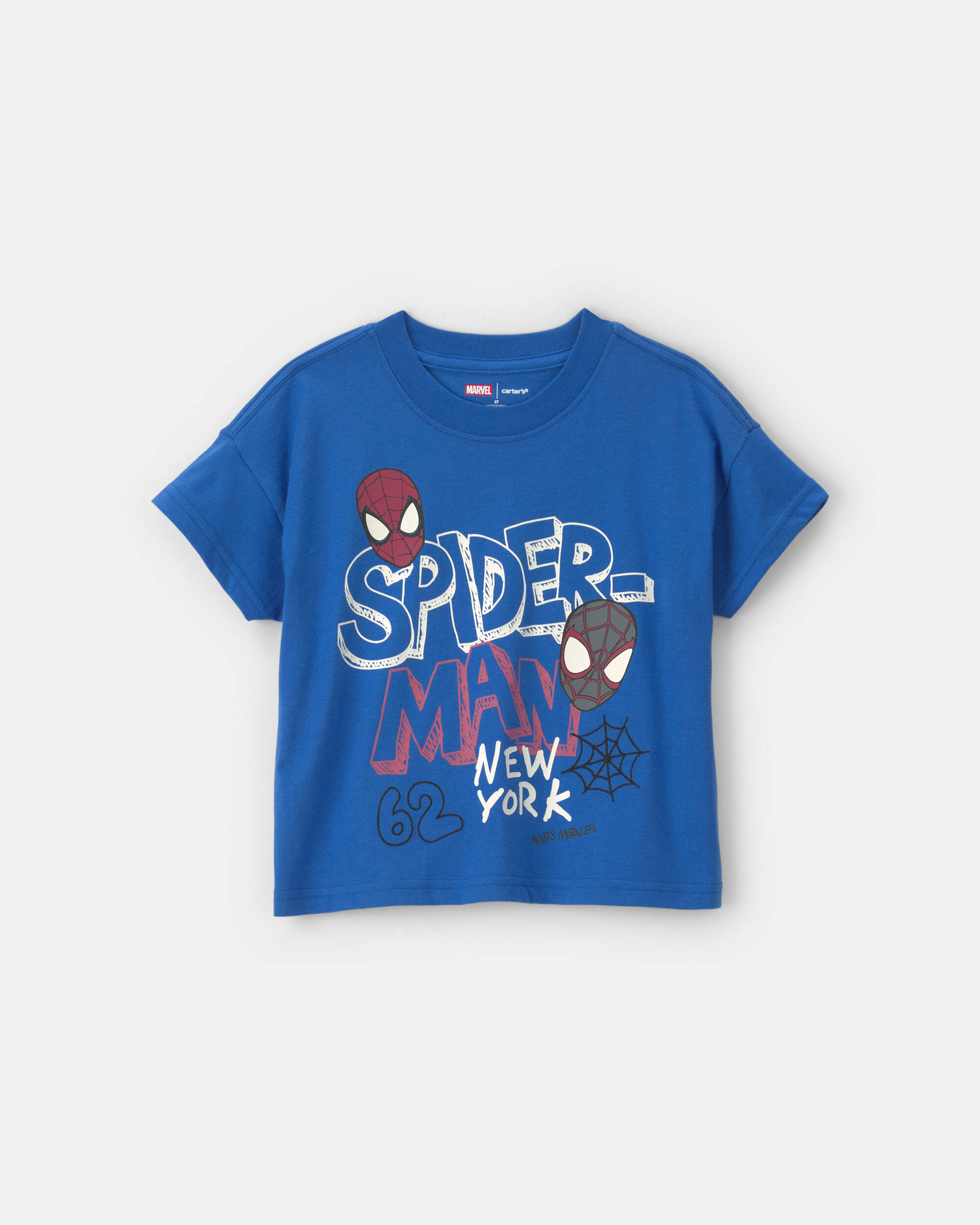 Toddler Boy 'New York' ©Marvel Spider-Man Graphic Tee - Blue