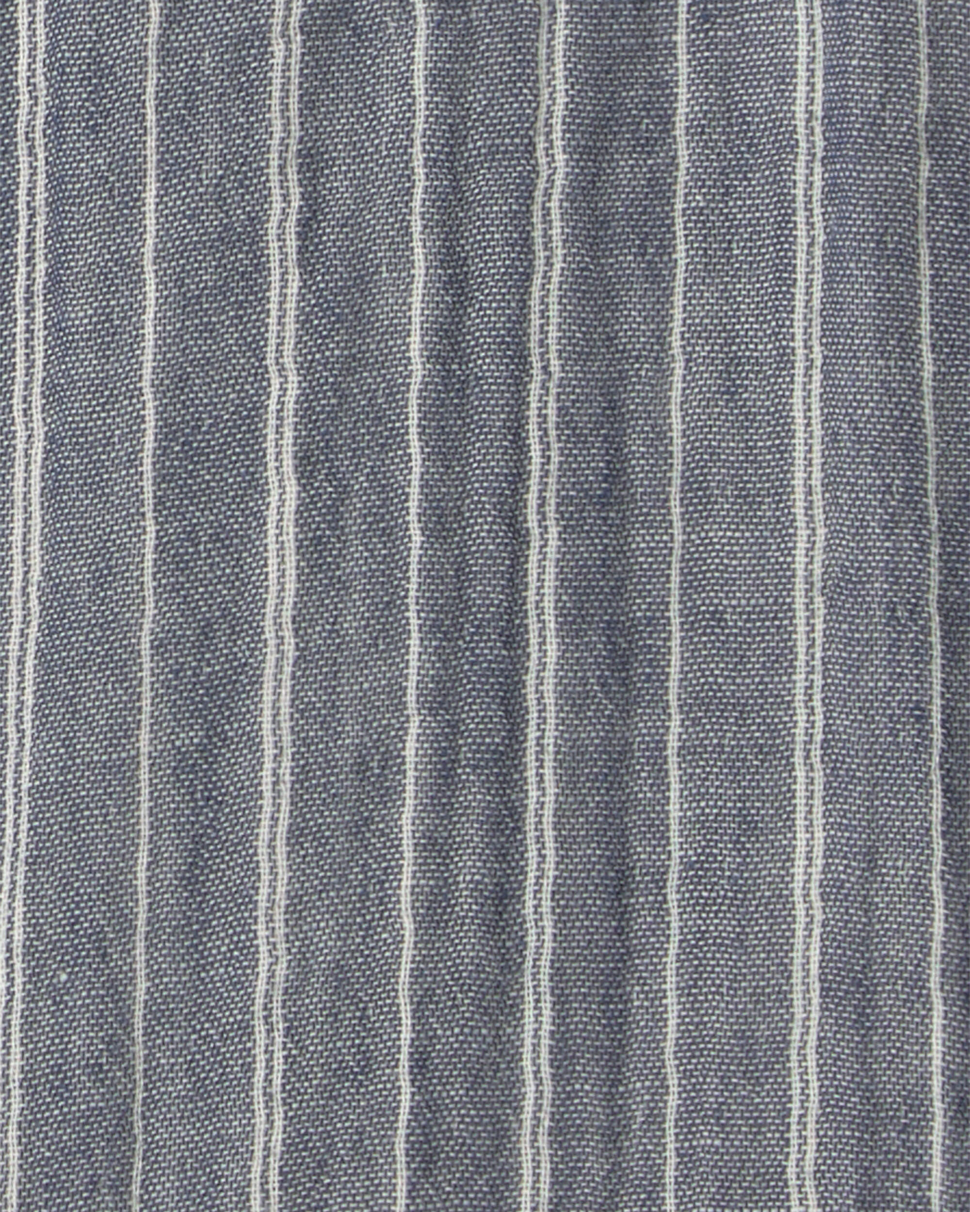 Baby Gauze Short-Sleeve Romper Navy