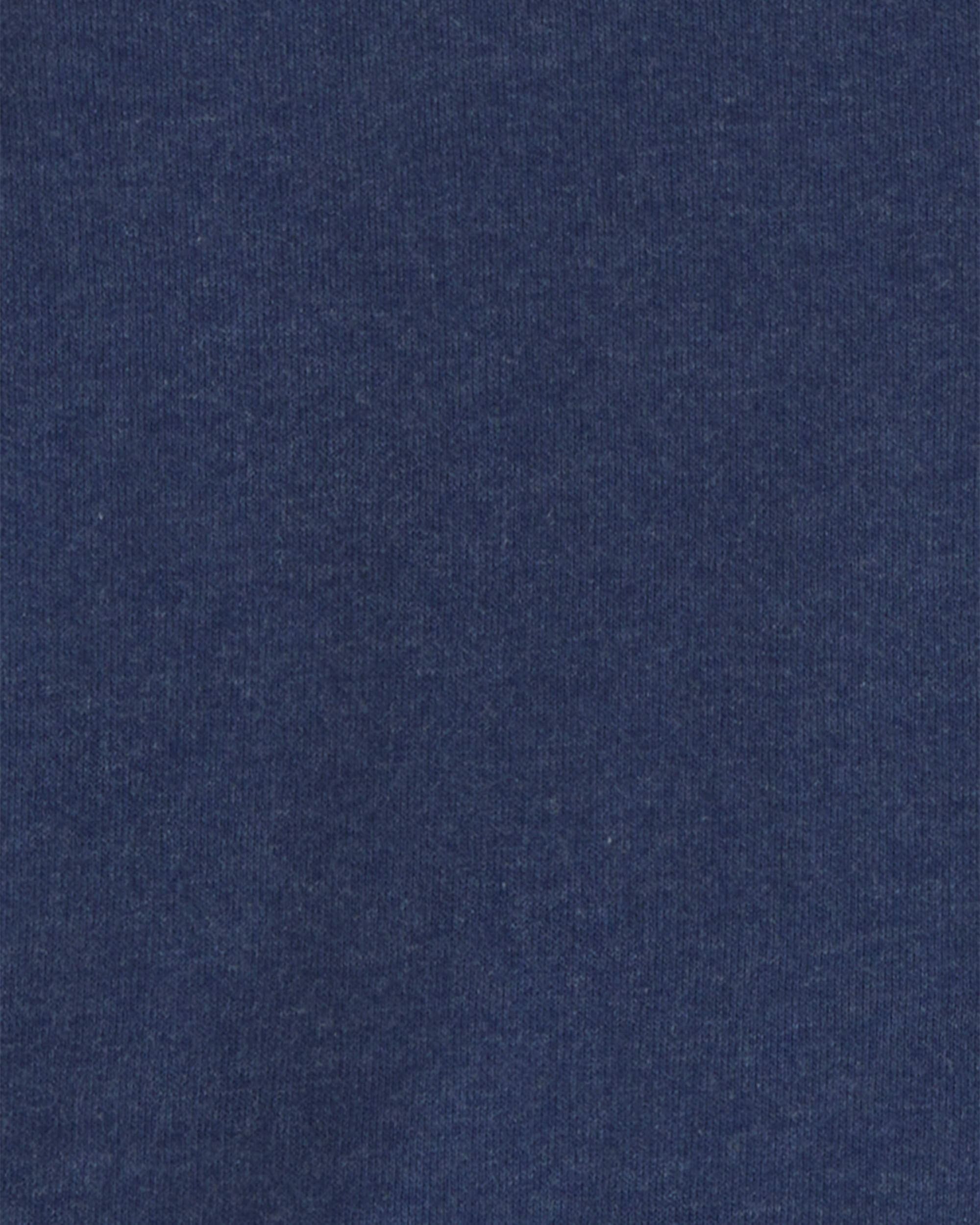 Boys Fleece Zip-Up Hoodie - Navy Blue