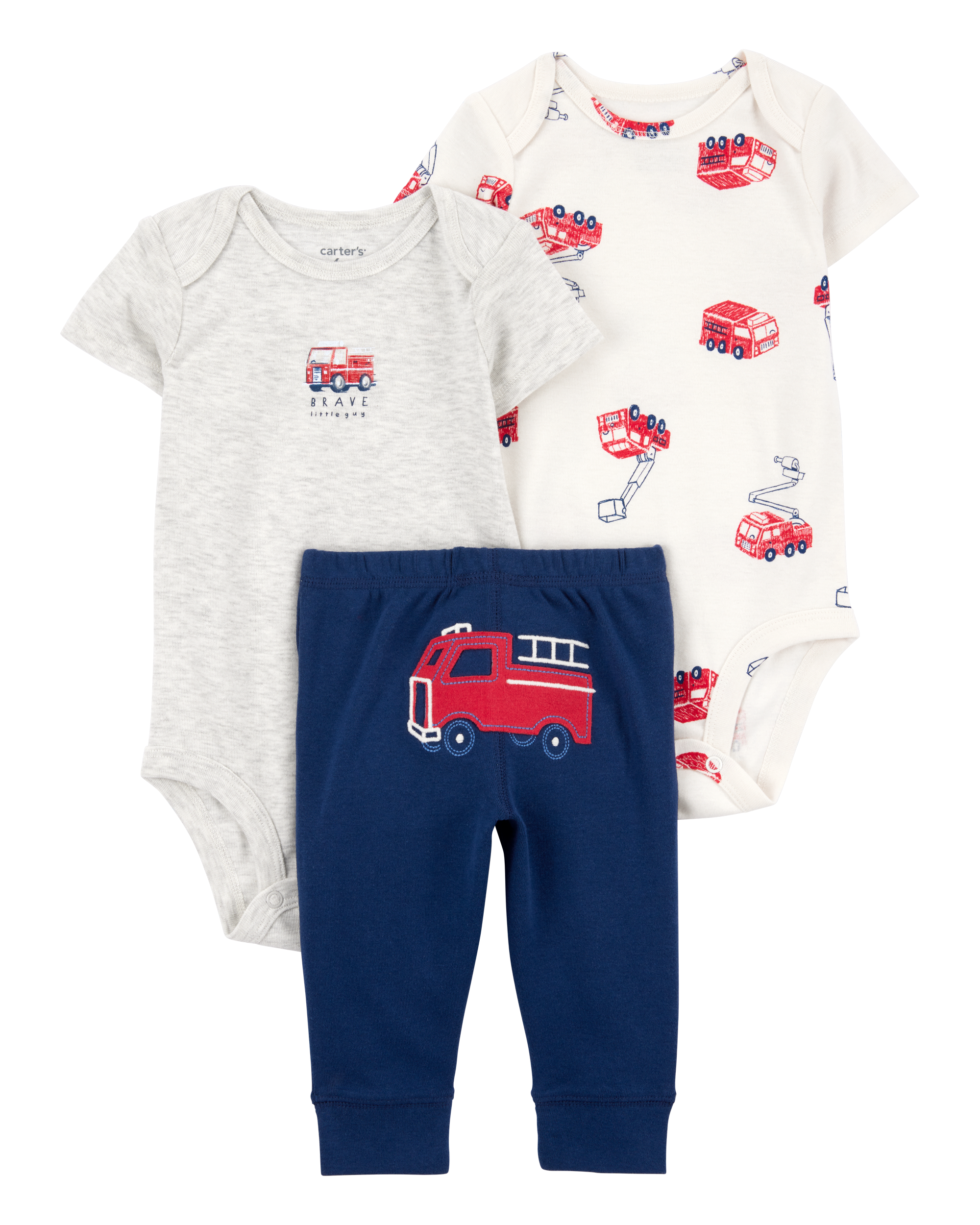 Baby Boy 3-Piece Fire Truck Little Character Set®