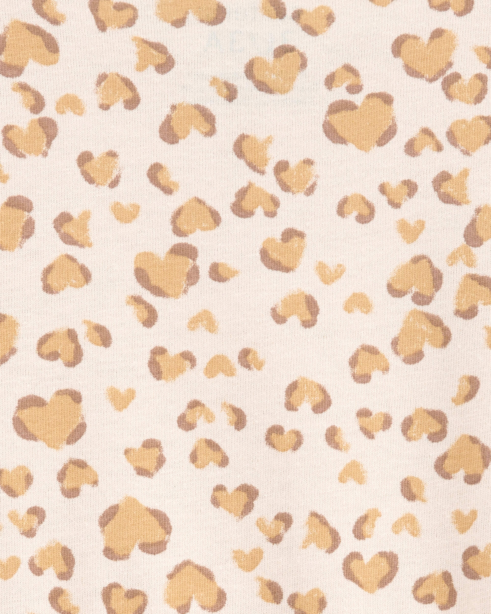 Toddler Girl Cheetah Animal Print Short-Sleeve Dress