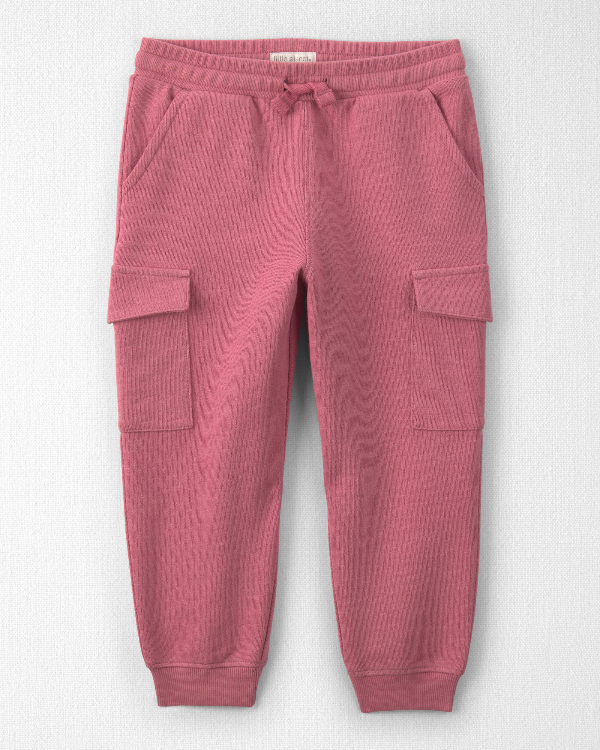 Toddler Girl Organic Cotton French Terry Cargo Pants