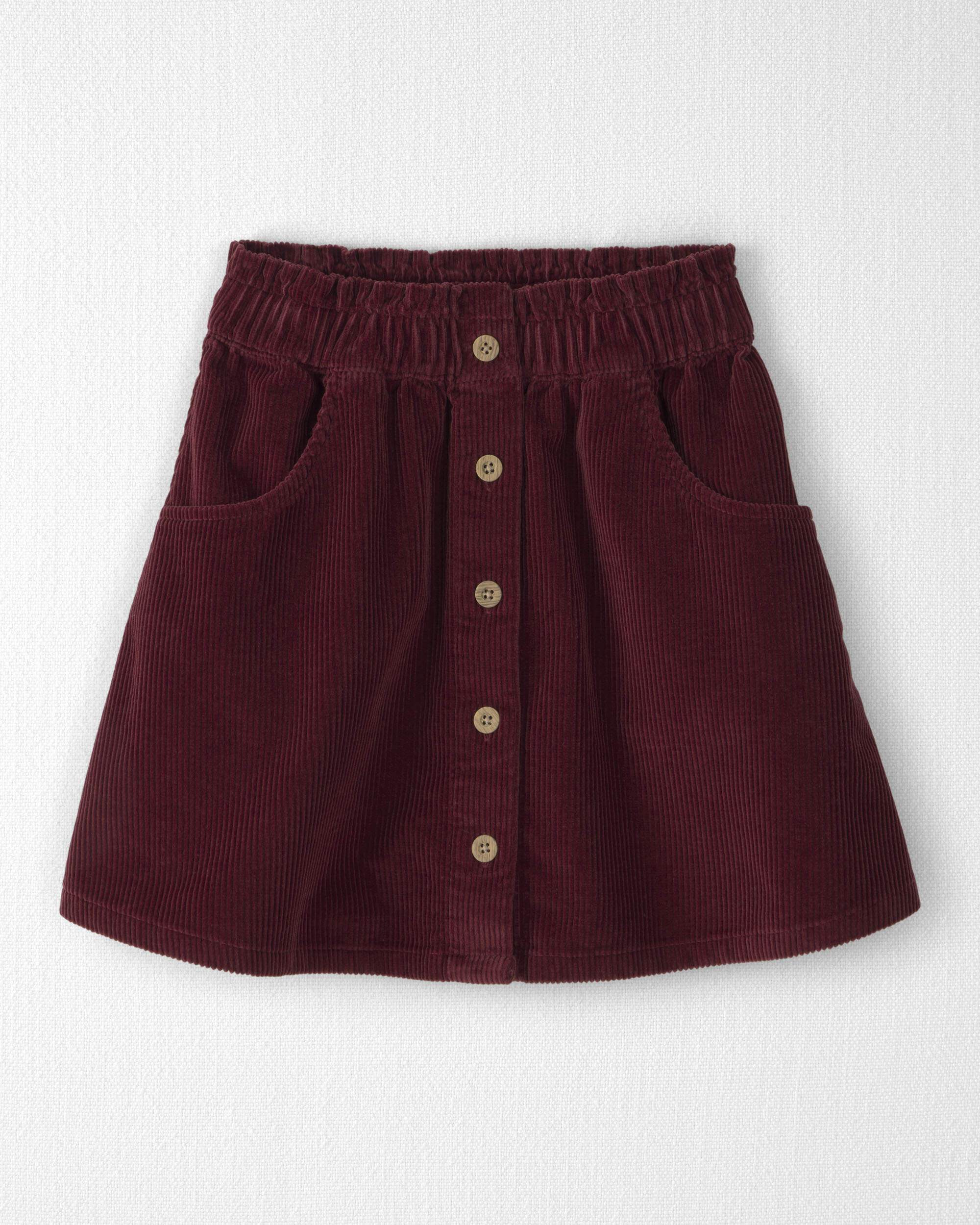 Girls Organic Cotton Corduroy Skirt