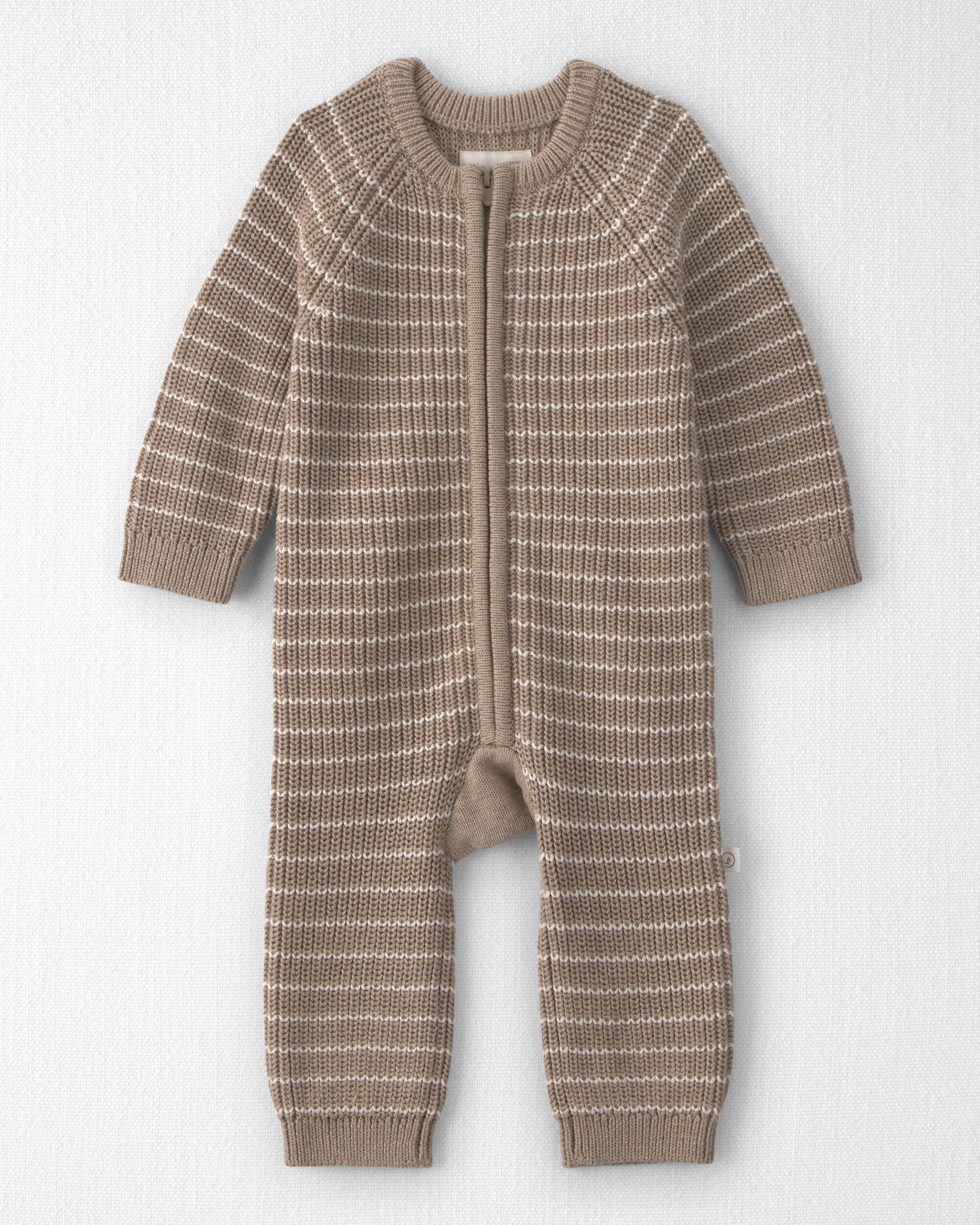 Baby Organic Cotton Sweater Knit Jumpsuit
