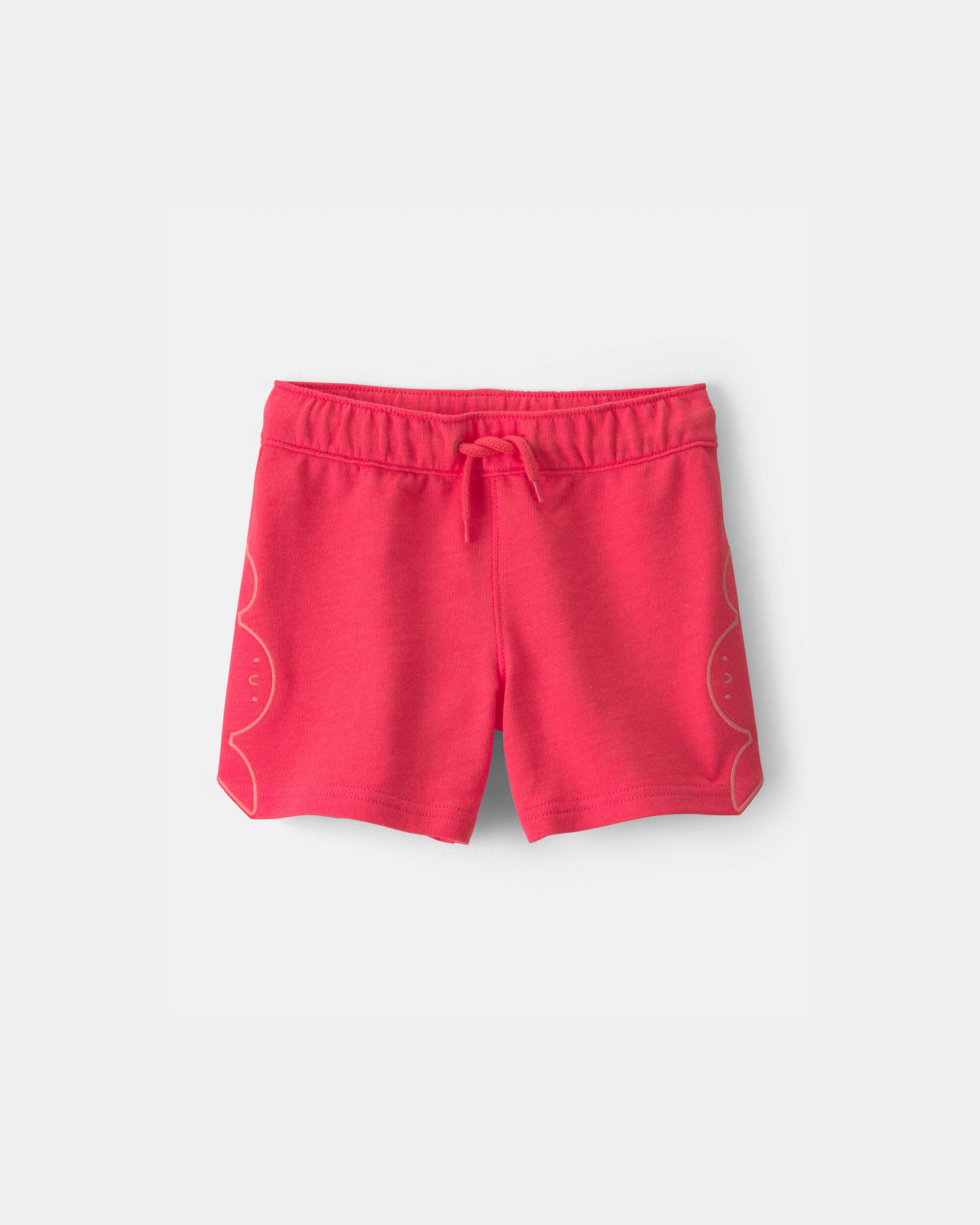 Toddler Boy Crab French Terry Shorts - Orange