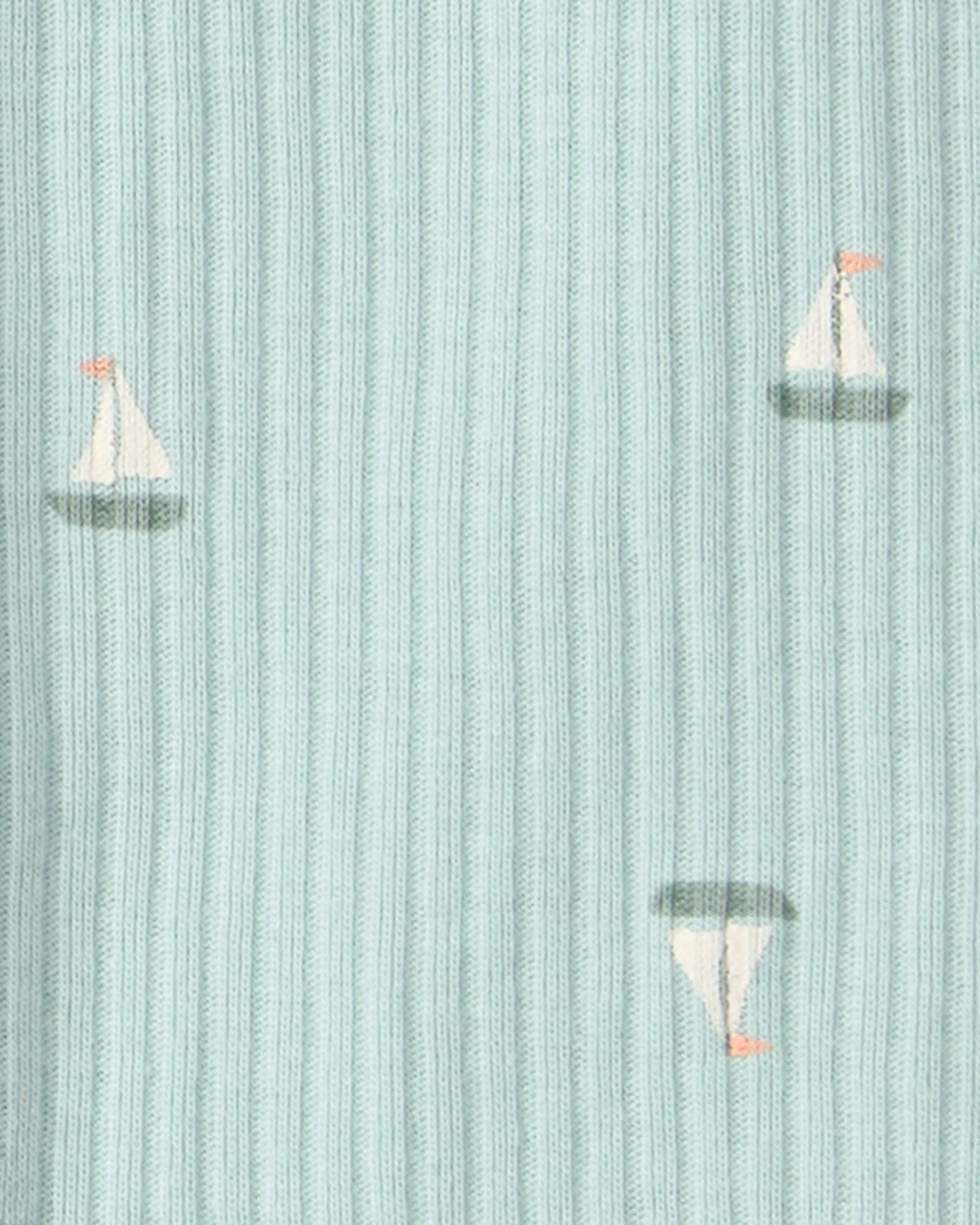 Baby Sailboat 2-Way Zip Sleeper - Green