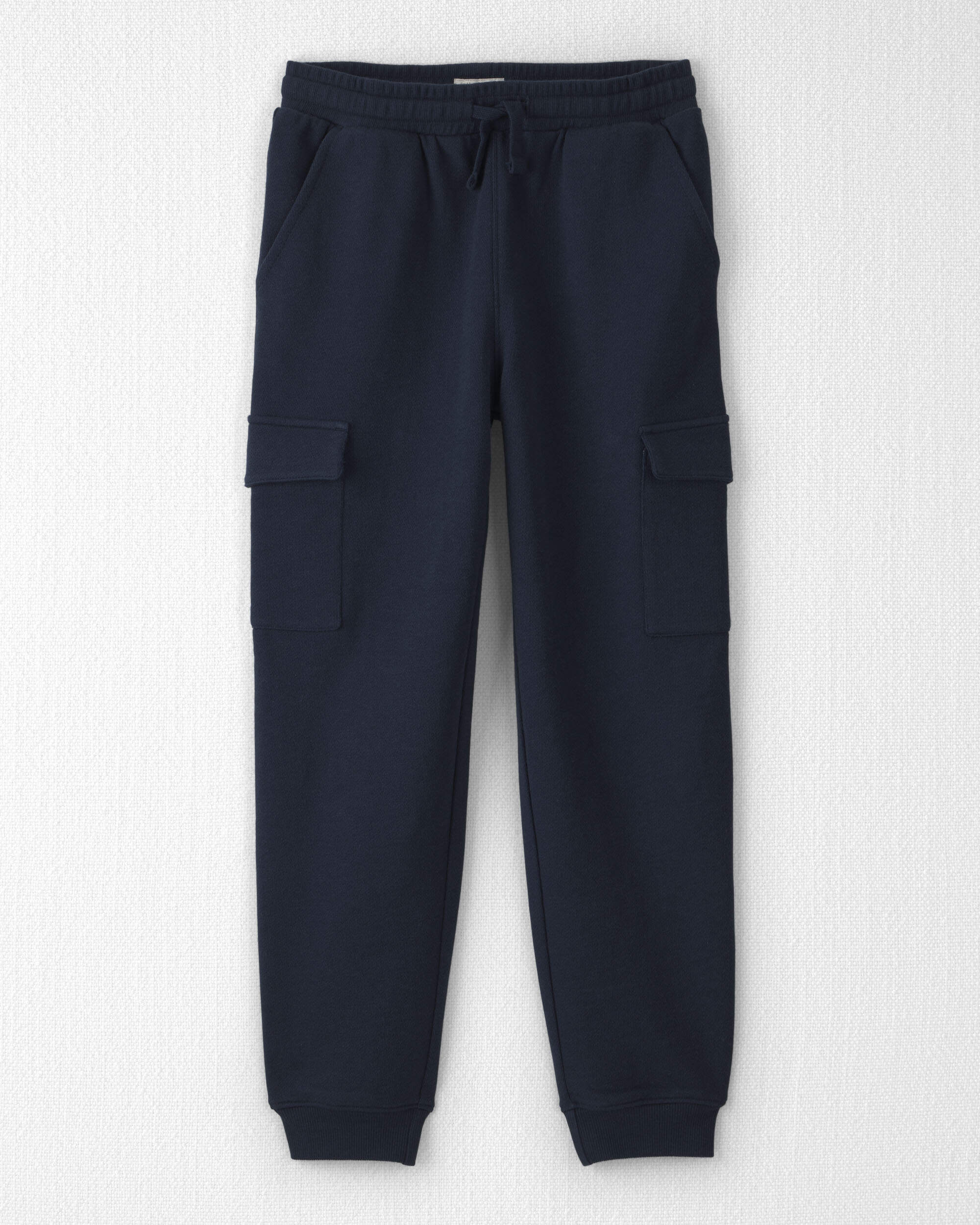 Boys Organic Cotton French Terry Cargo Pants