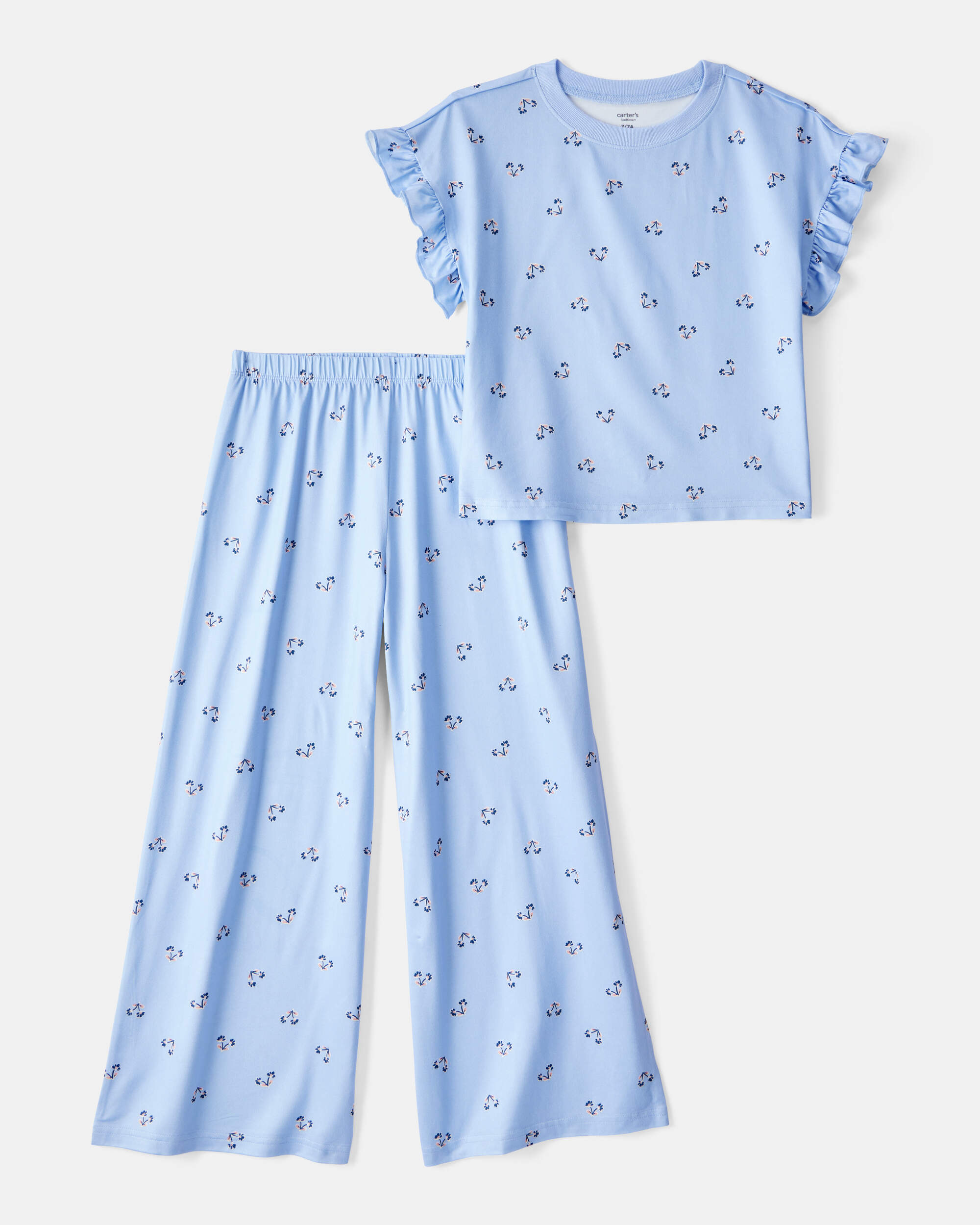 Kid 2-Piece Floral Print Pyjamas