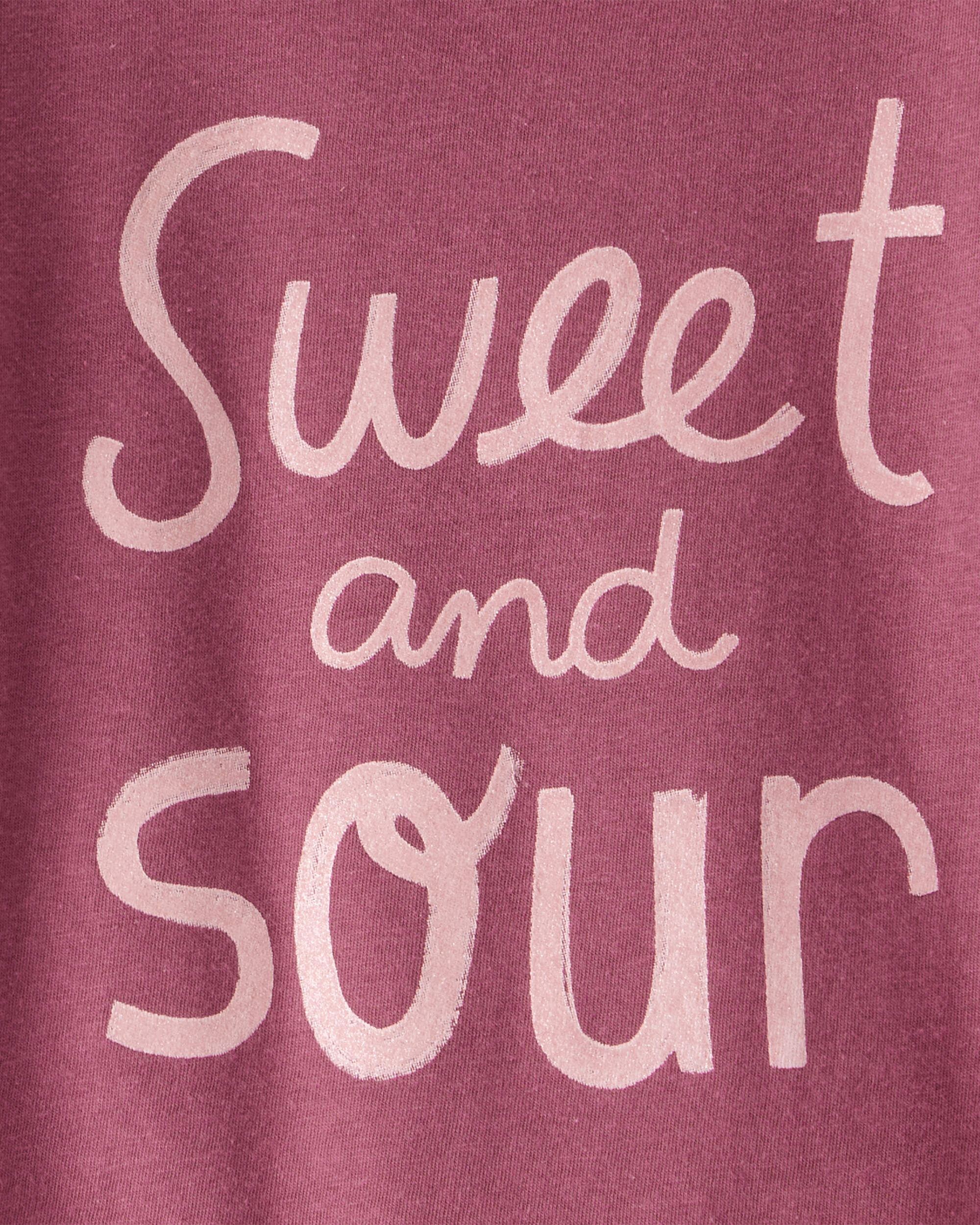 Toddler Girl Sweet & Sour Long-Sleeve Graphic Tee - Red