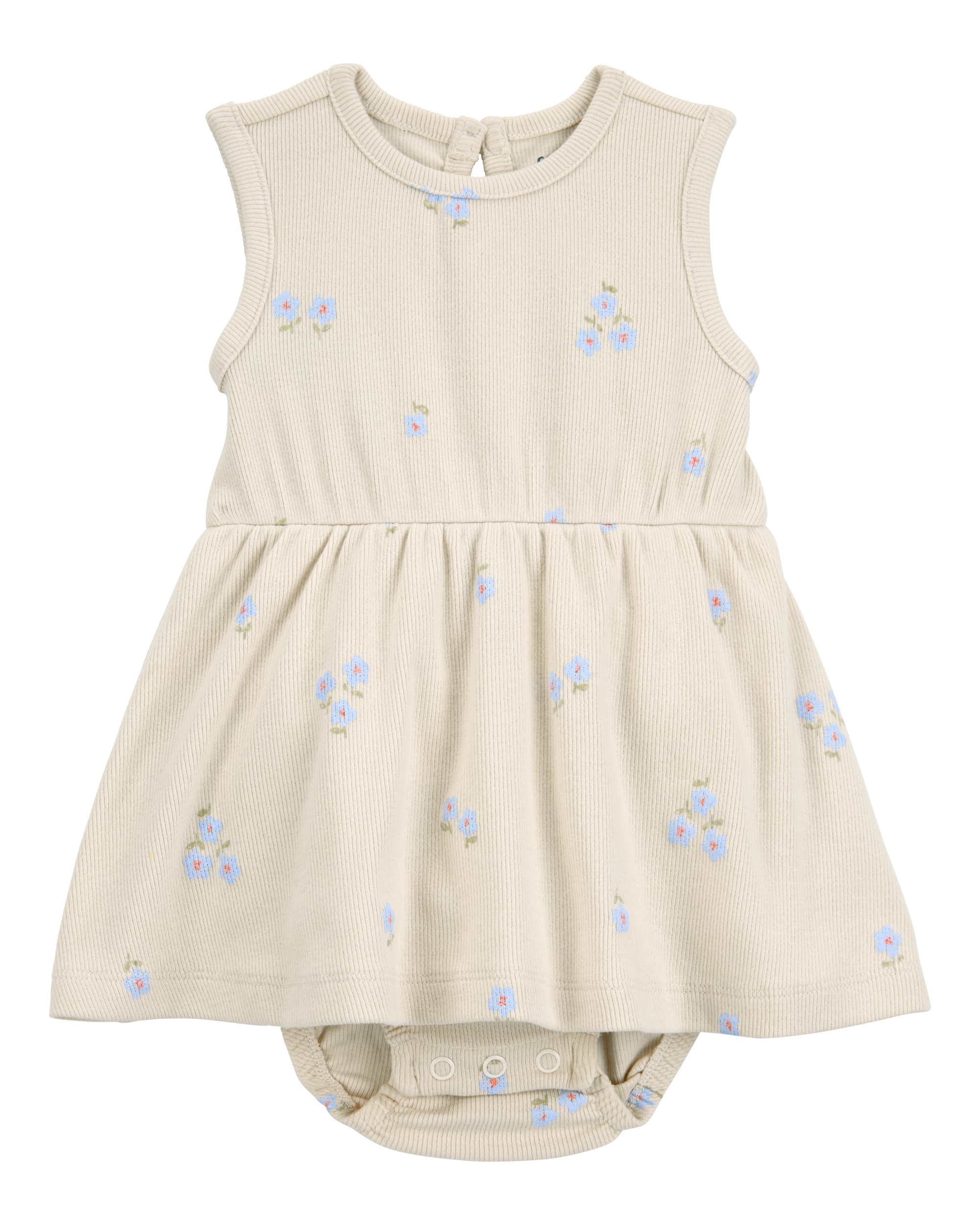 Baby Floral Sunsuit - Ivory