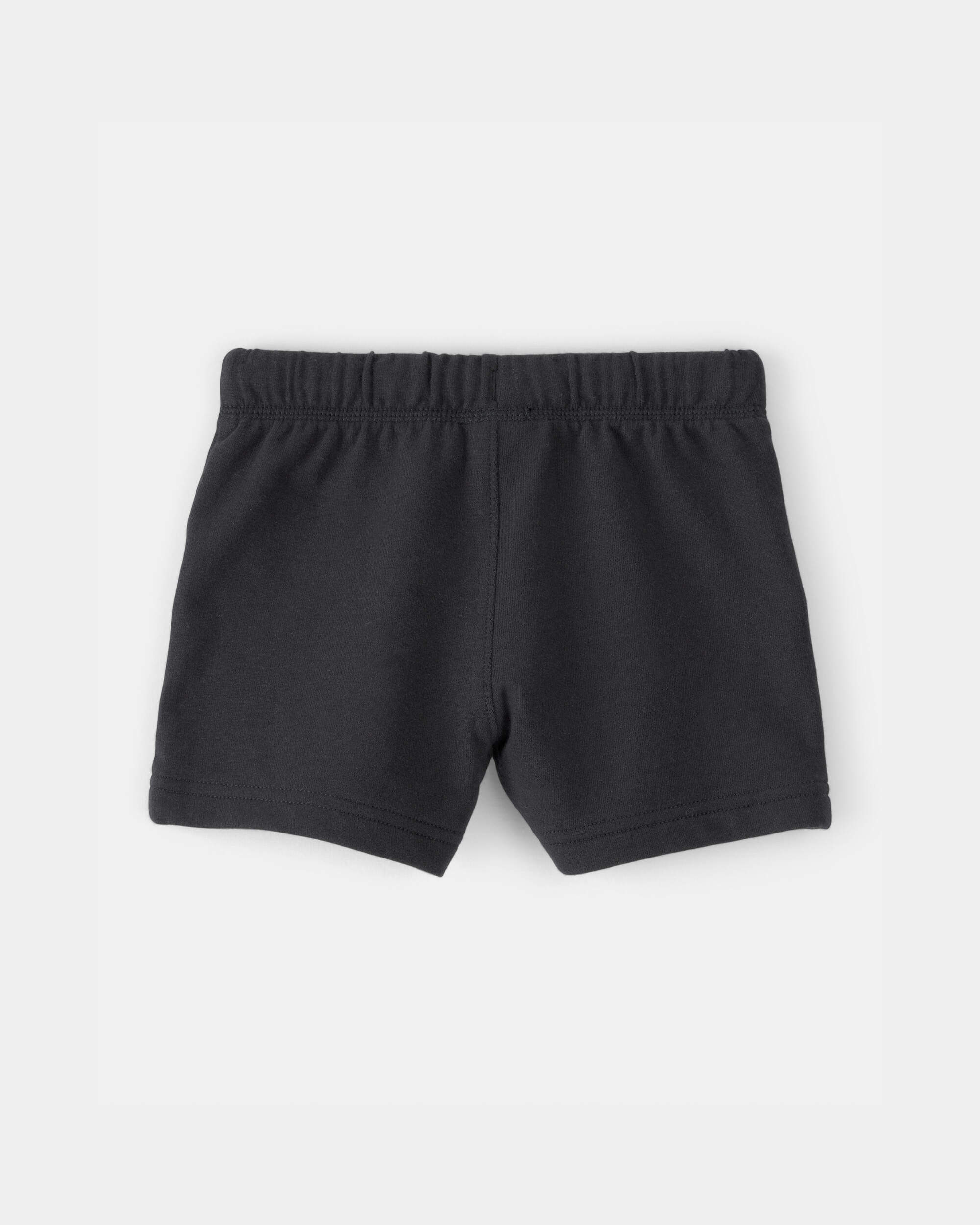 Baby Boy French Terry Shorts - Black