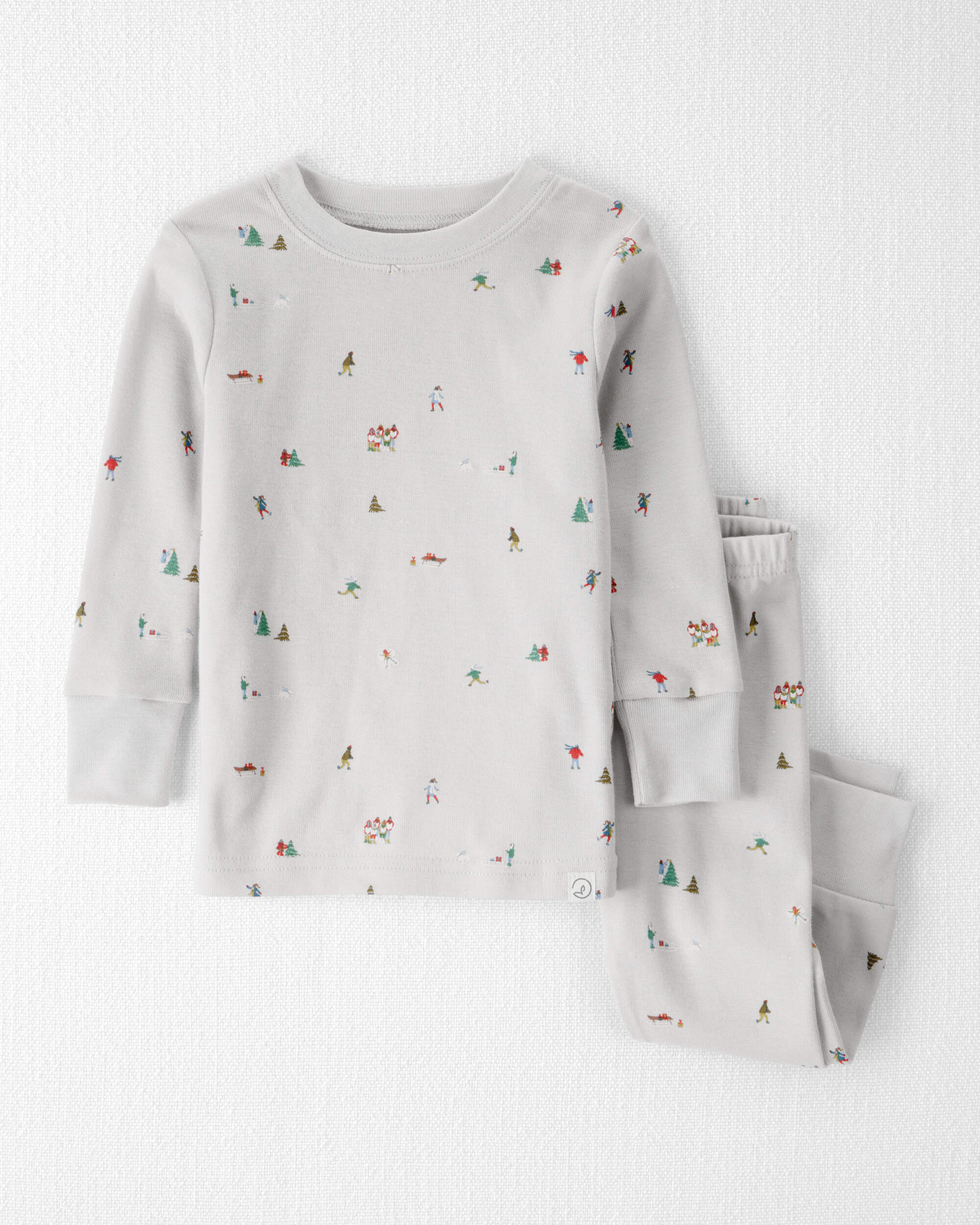 Baby Organic Cotton Pyjamas Frosted Trail Print