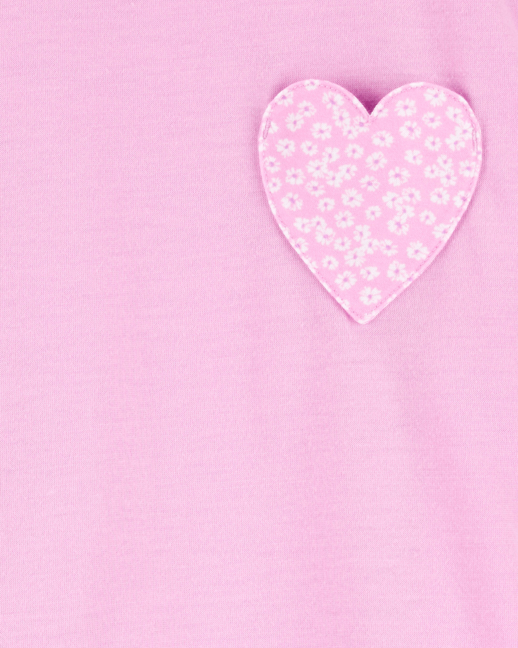 Girls 2-Piece Heart Loose Fit Pyjamas