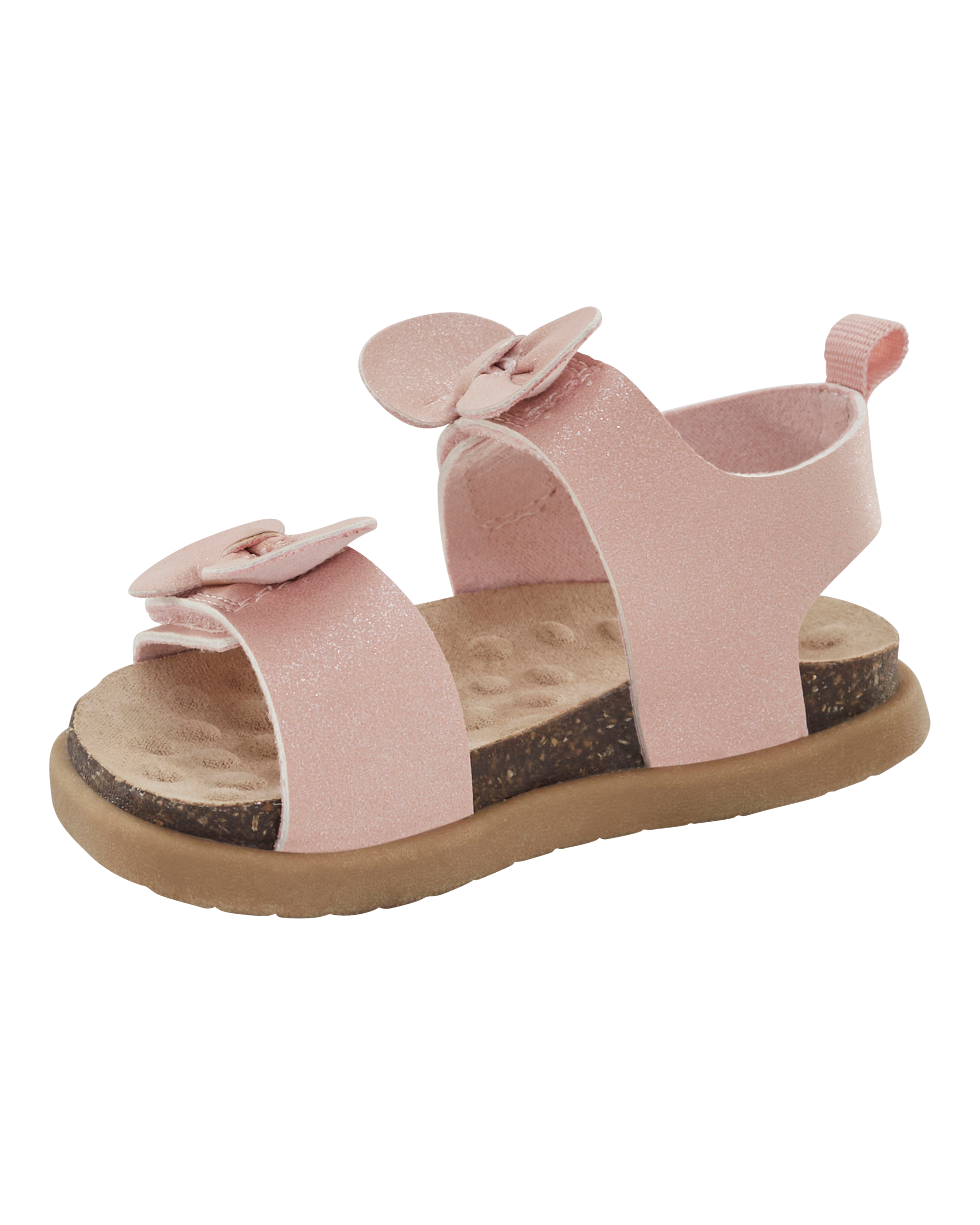 Baby Every Step® First Walker Bow Faux Cork Sandals - Pink